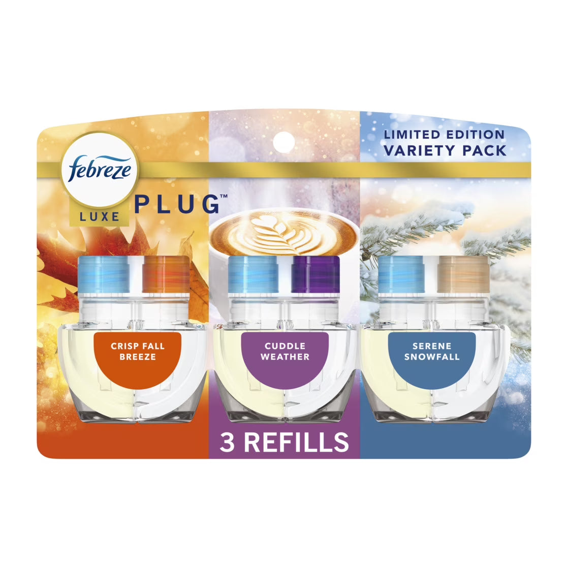Febreze Plug In Air Freshener, Odor-Fighting Scented Oil Refill, Premium