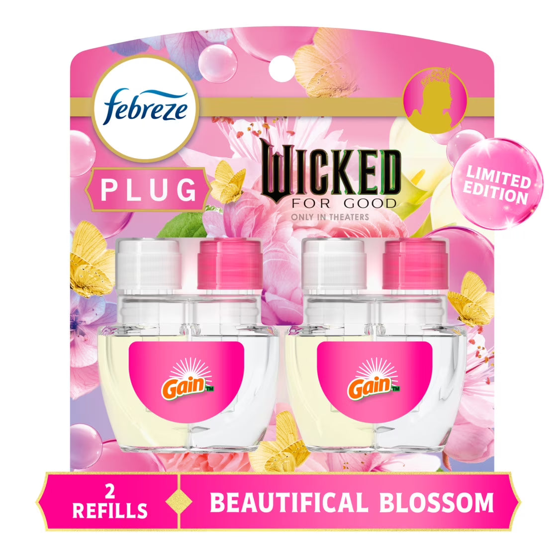 Febreze Plug In Air Freshener, Odor-Fighting Scented Oil Refill, Wicked