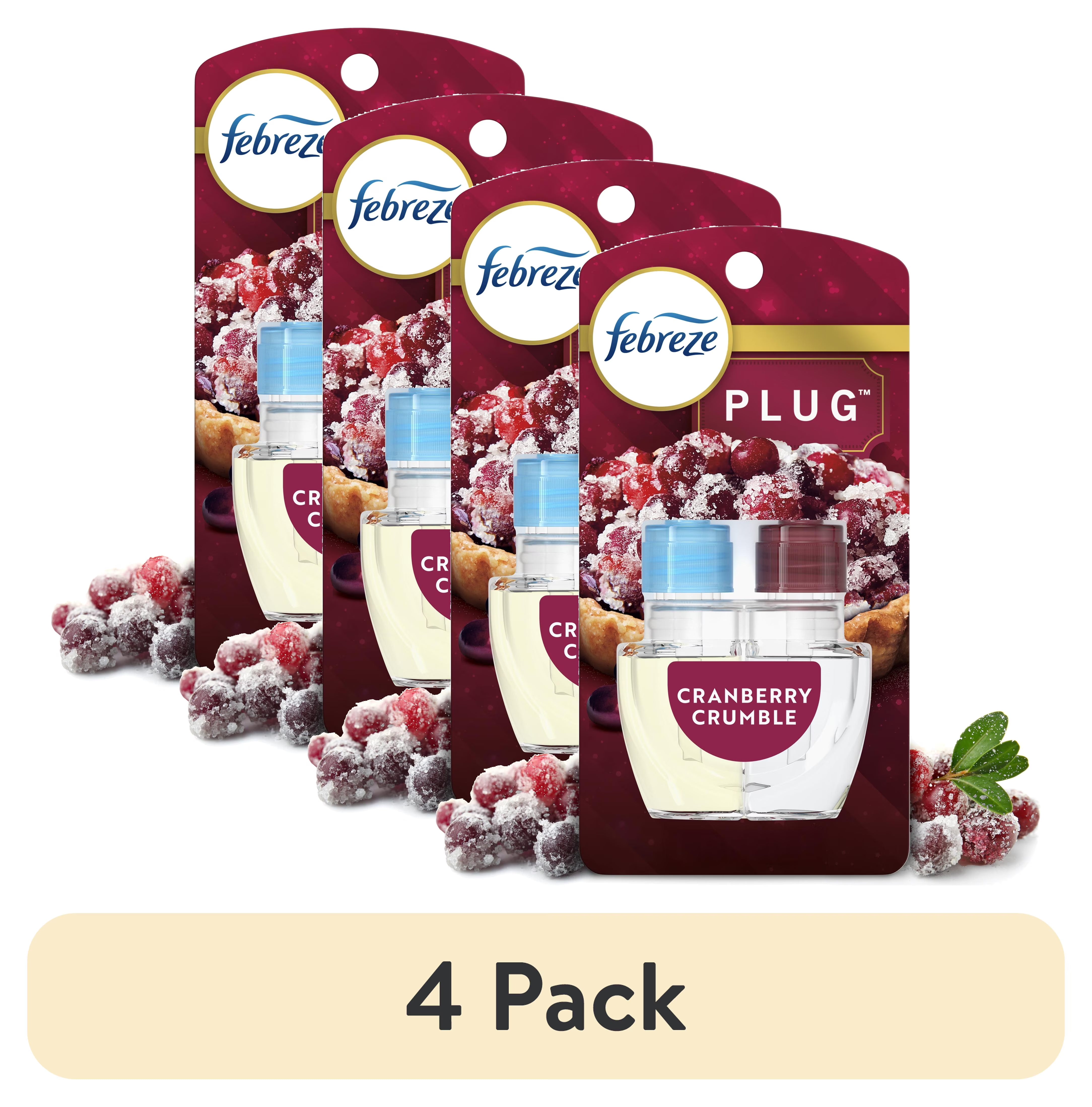 Febreze Plug Refill Odor-Fighting Air Freshener Cranberry Crumble Scent, 1 - View 2