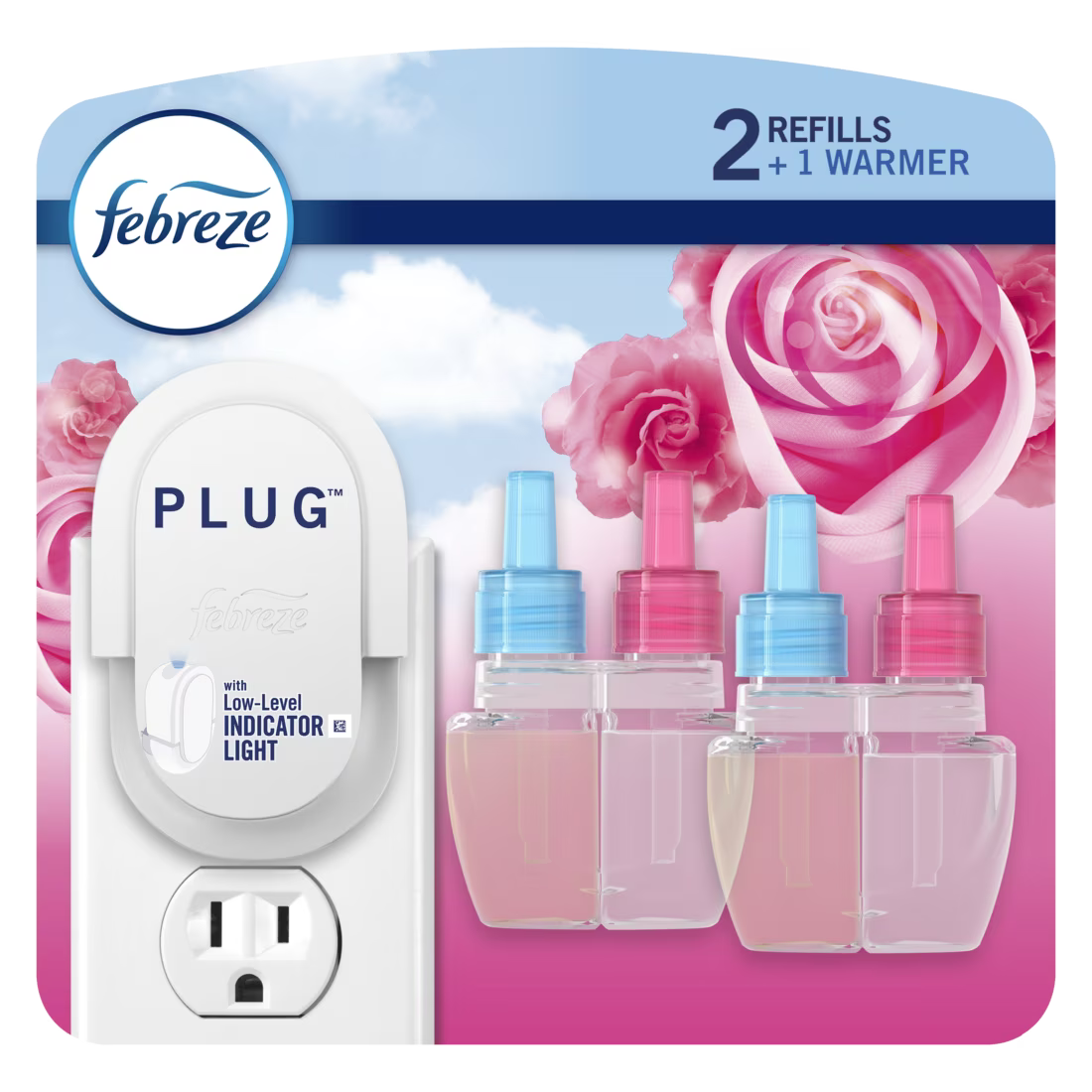 Febreze Plug In Air Freshener, Scented Oil Refill, Downy April Fresh, Starter