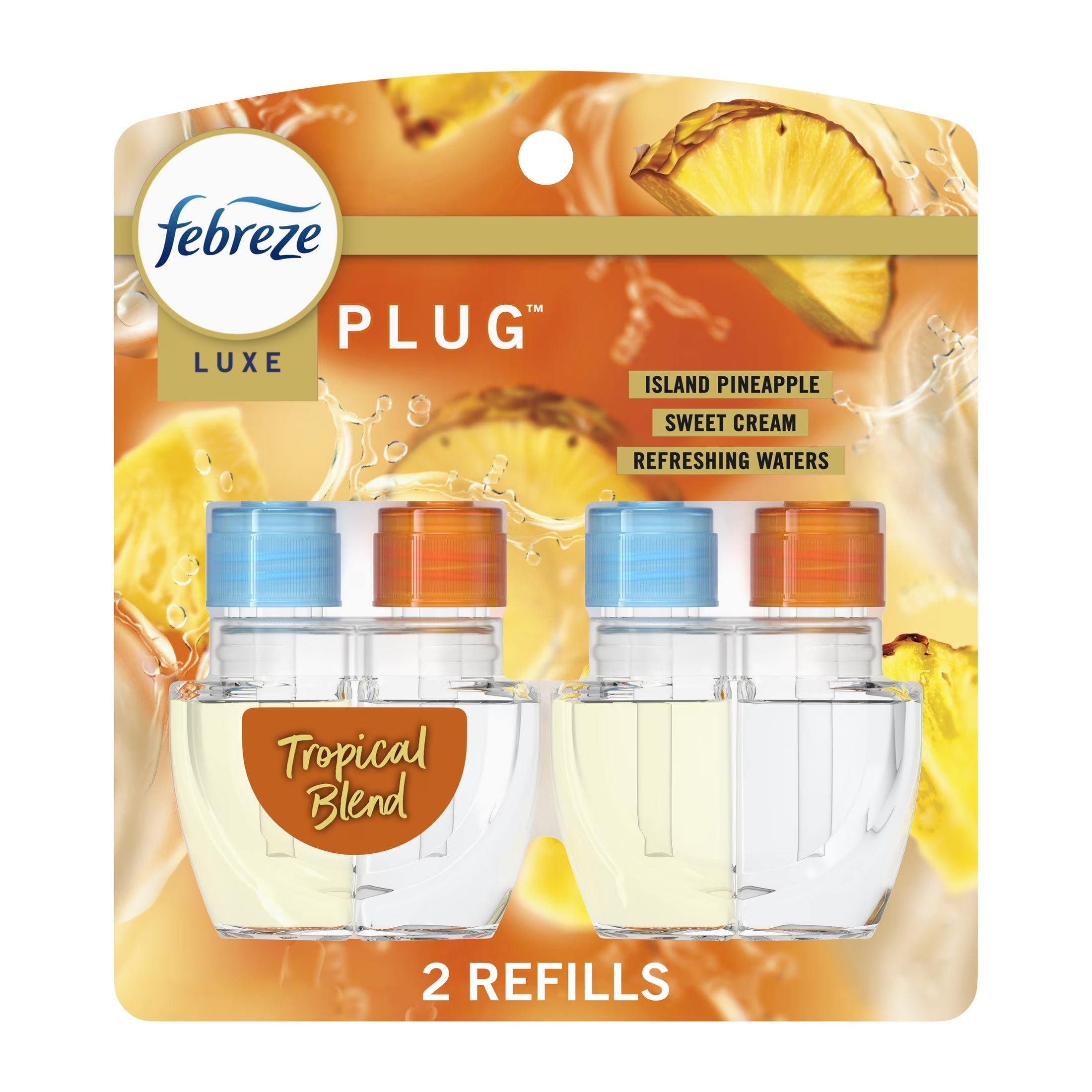 Febreze Plug In Air Freshener, Odor-Fighting Scented Oil Refill, Tropical Blend