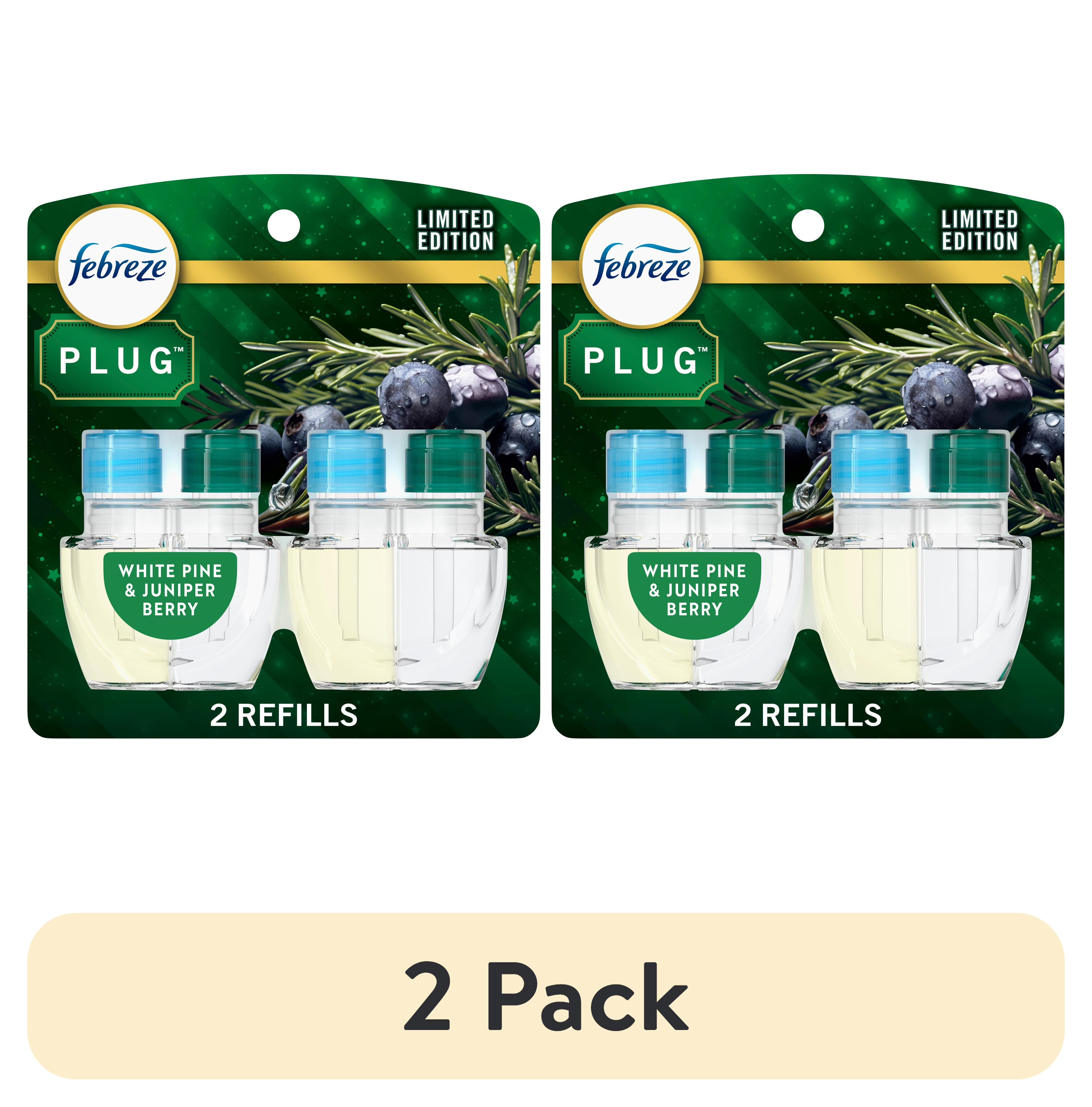 Febreze Plug In Air Freshener, Odor-Fighting Oil Refill, Pine & Berry, - View 2
