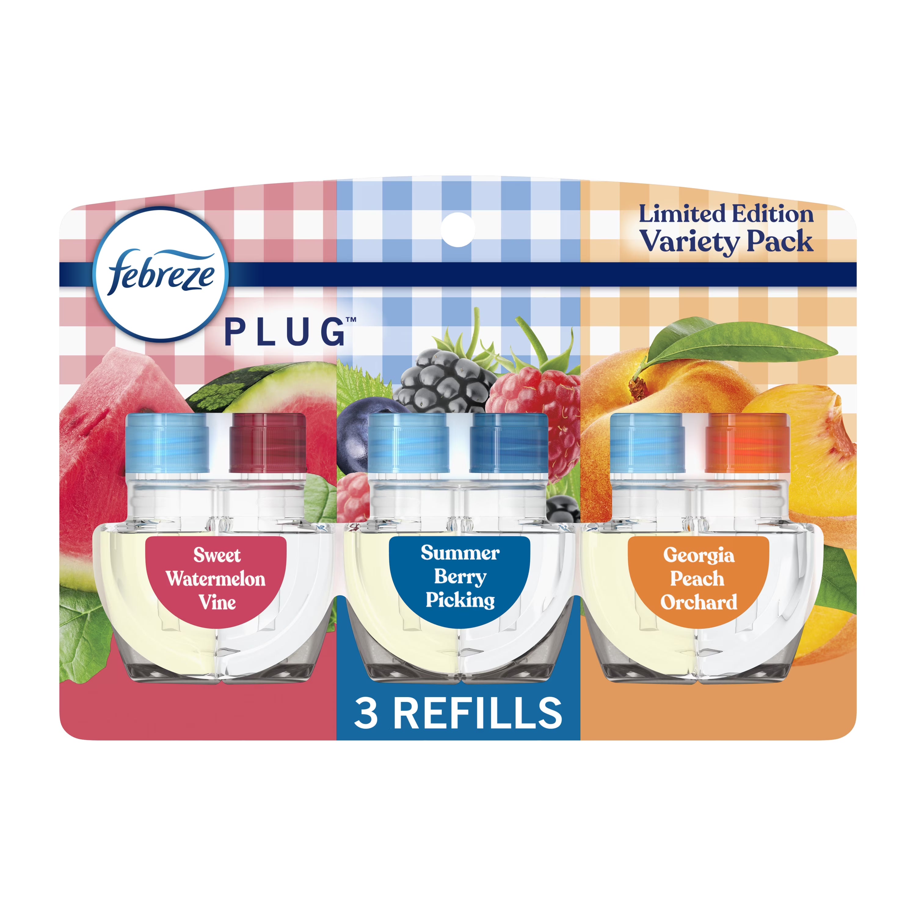 Febreze Plug In Air Freshener, Odor-Fighting Scented Oil Refill, Spring Fruit