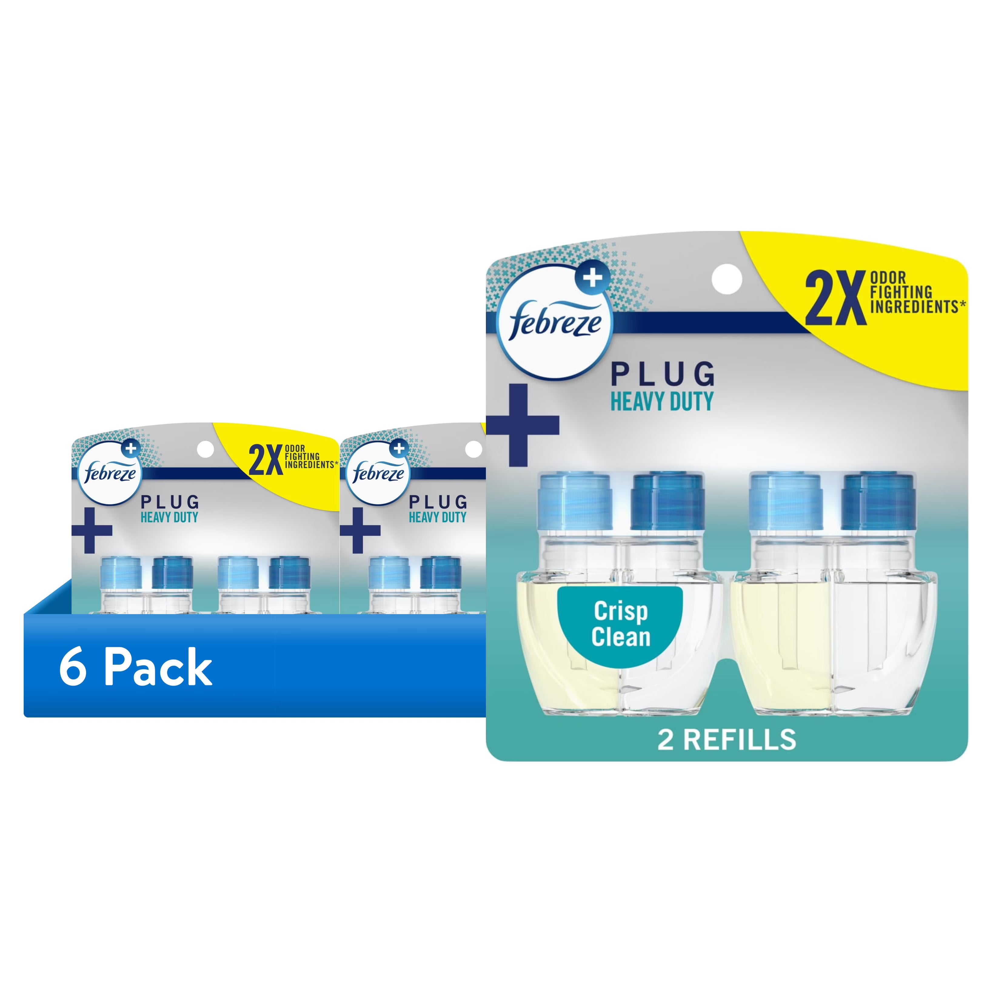 Febreze Plug In Air Freshener, Odor-Fighting Scented Oil Refill, Heavy Duty - View 2