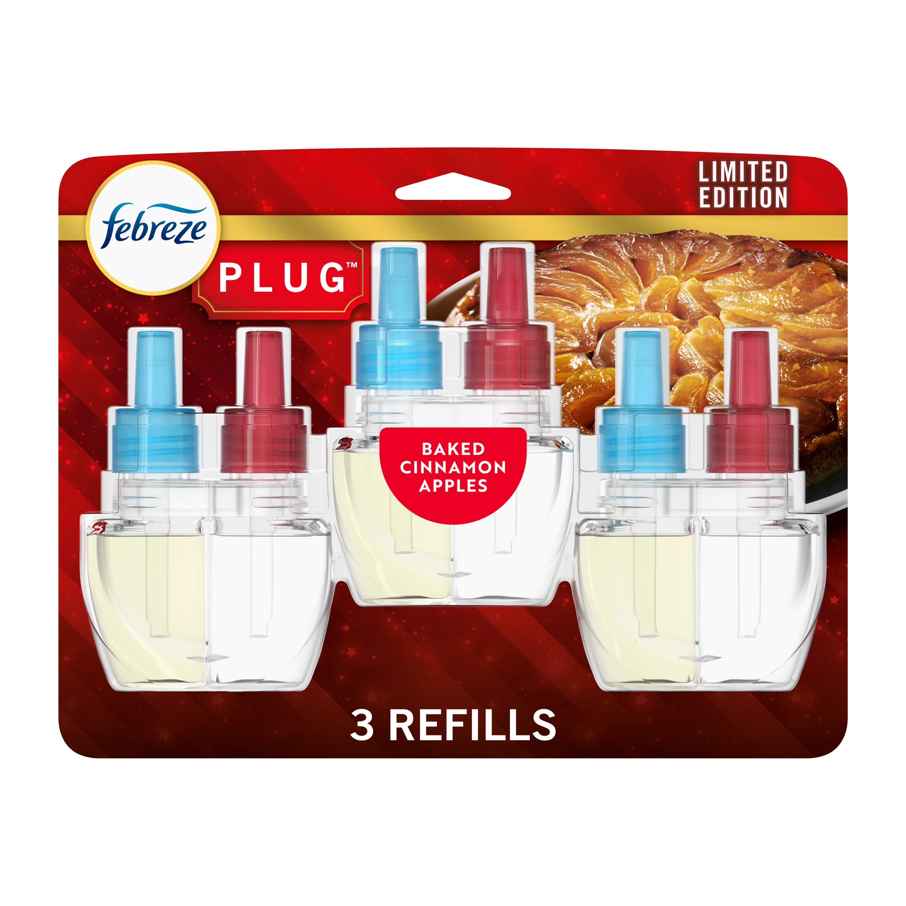 Febreze Plug In Air Freshener, Odor-Fighting Scented Oil Refill, Baked Cinnamon