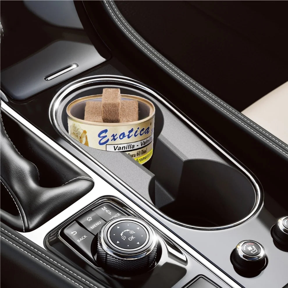 Exotica Car Air Freshener | Spill-proof Can | Organic | For Home & Auto | Long - View 3