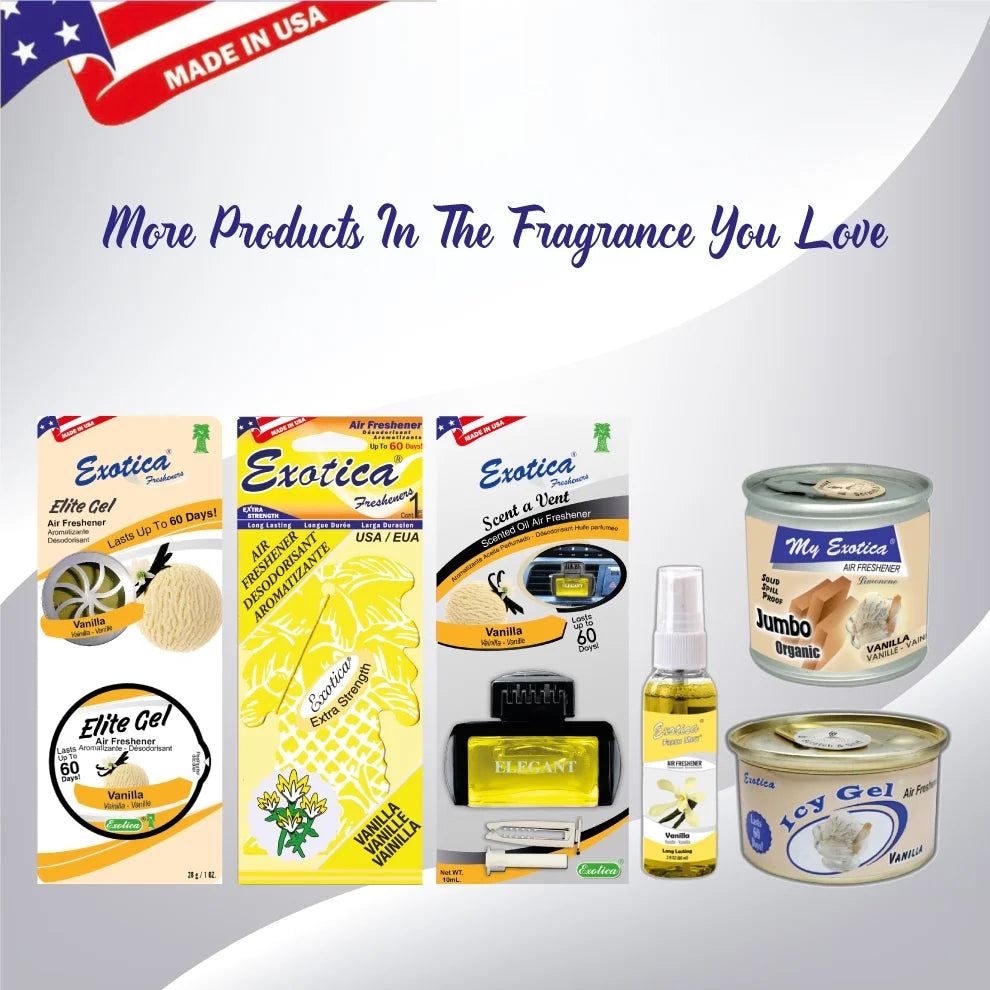 Exotica Car Air Freshener | Spill-proof Can | Organic | For Home & Auto | Long - View 4