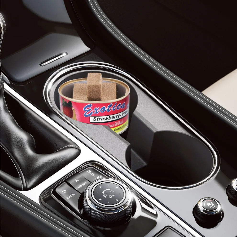 Exotica Car Air Freshener | Spill-proof Can | Organic | For Home & Auto | Long - View 3