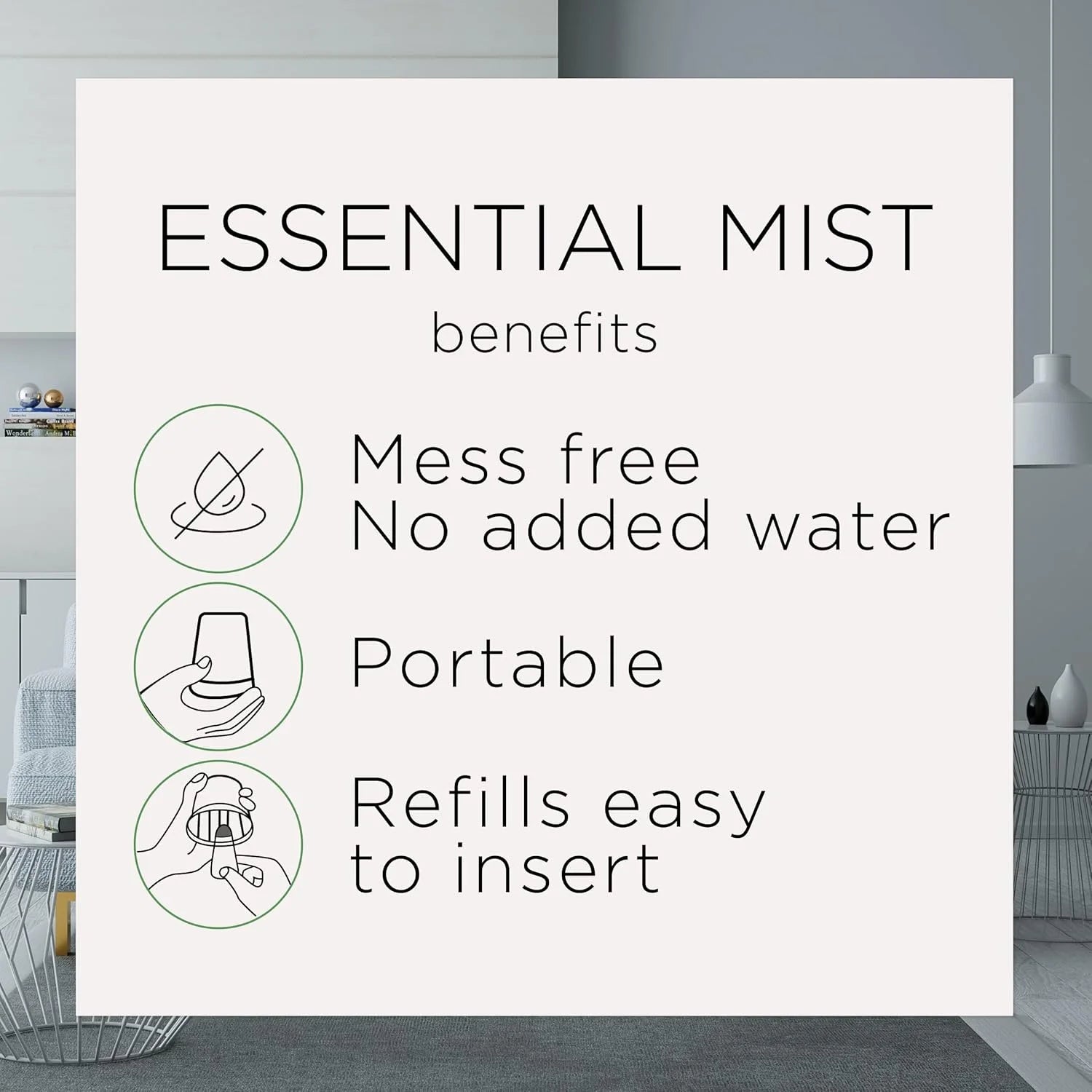 Air Wick Essential Mist Oils Diffuser Air Freshener Refills, Fresh Waters, 5 - View 4