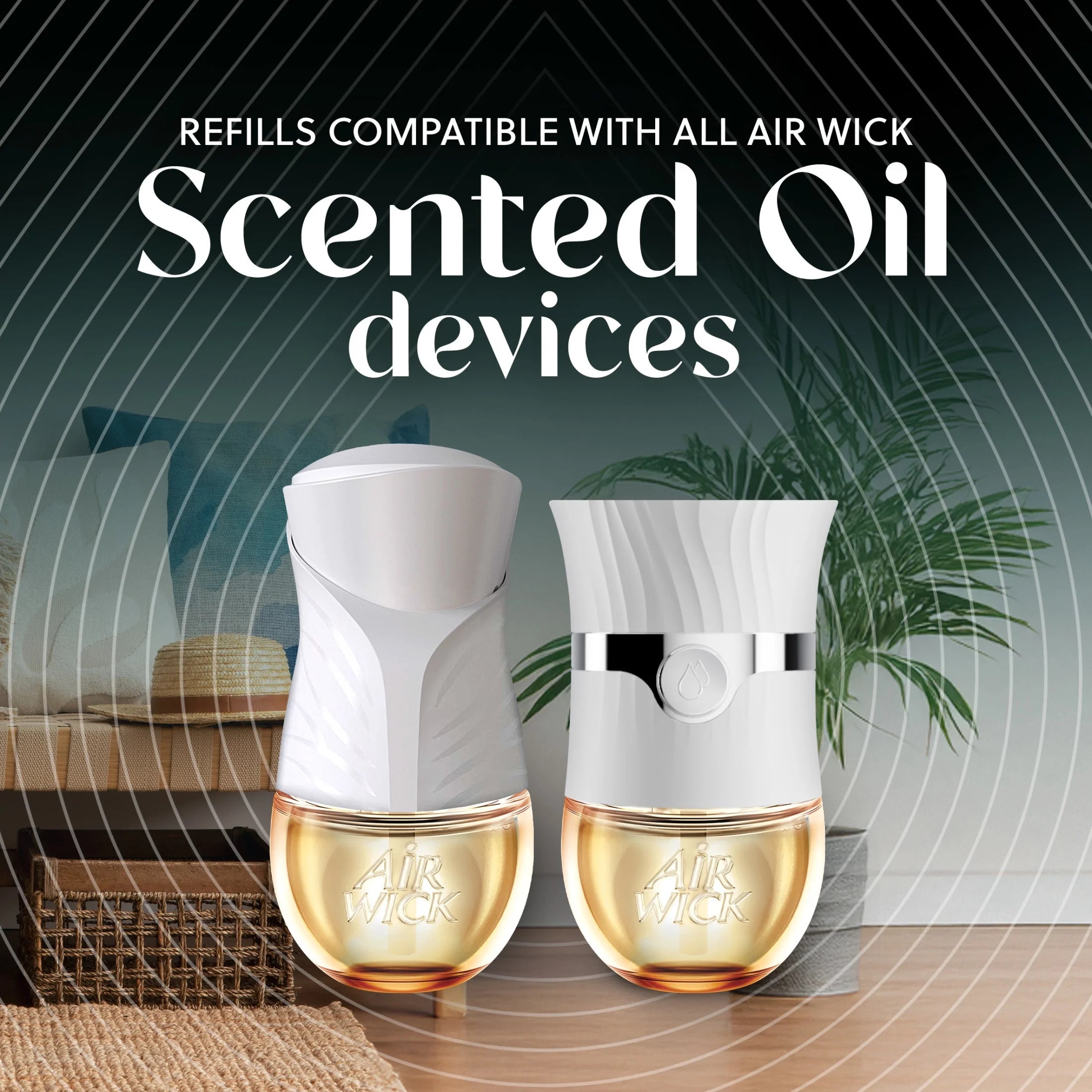 Air Wick Vibrant Plug-In Scented Oil Air Freshener Warmer Refills, Island - View 2