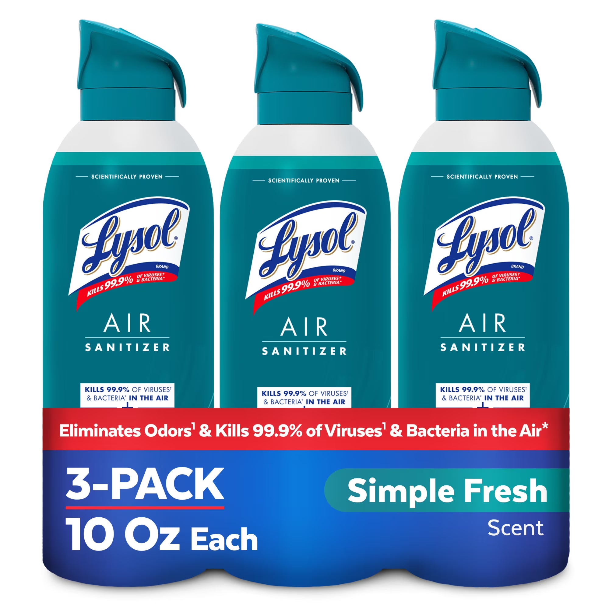 Lysol Air Sanitizer Spray, For Air Sanitization and Odor Elimination, Simple
