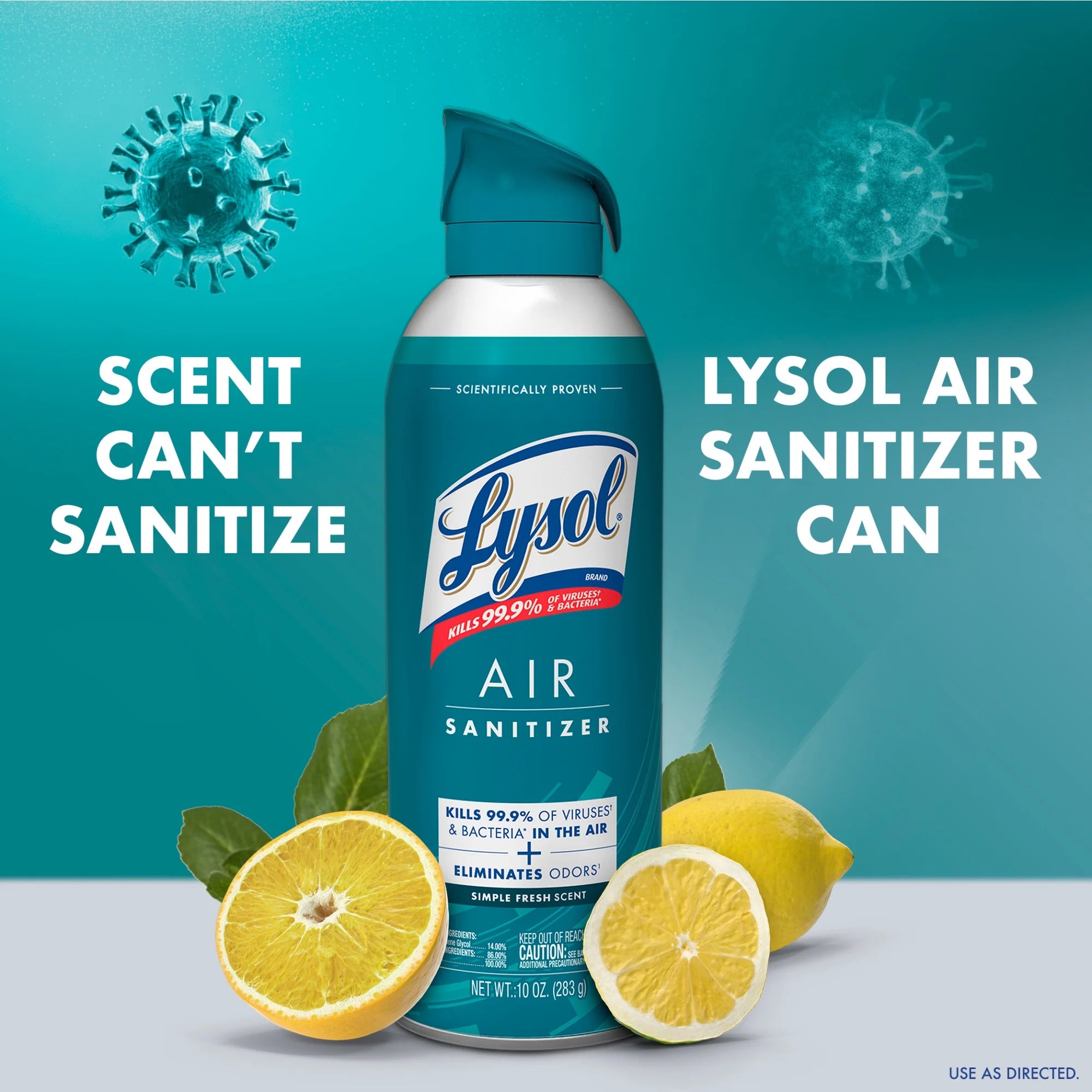Lysol Air Sanitizer Spray, For Air Sanitization and Odor Elimination, Simple - View 2