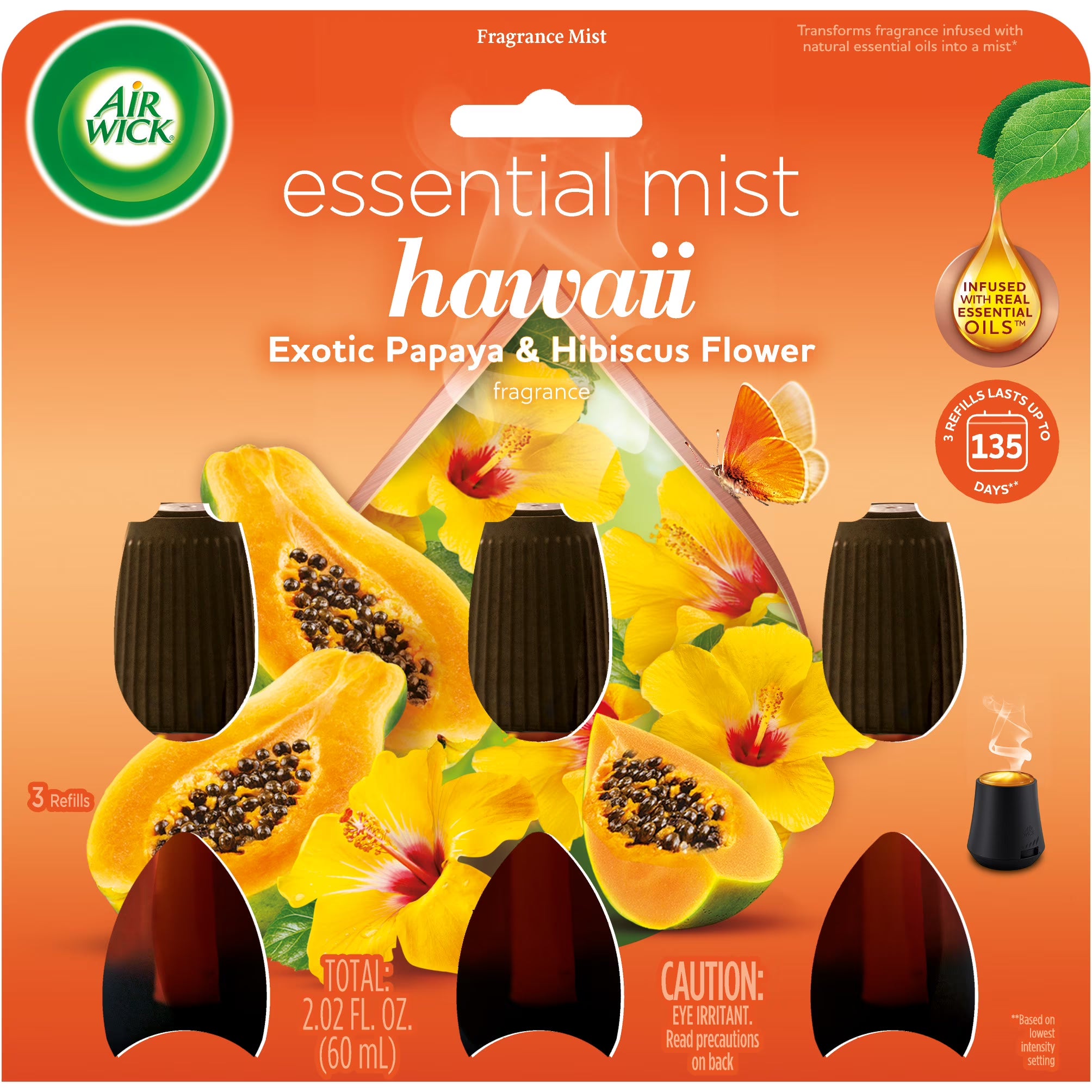 Air Wick Essential Mist Scented Oil Air Freshener Diffuser Refills, Hawaii