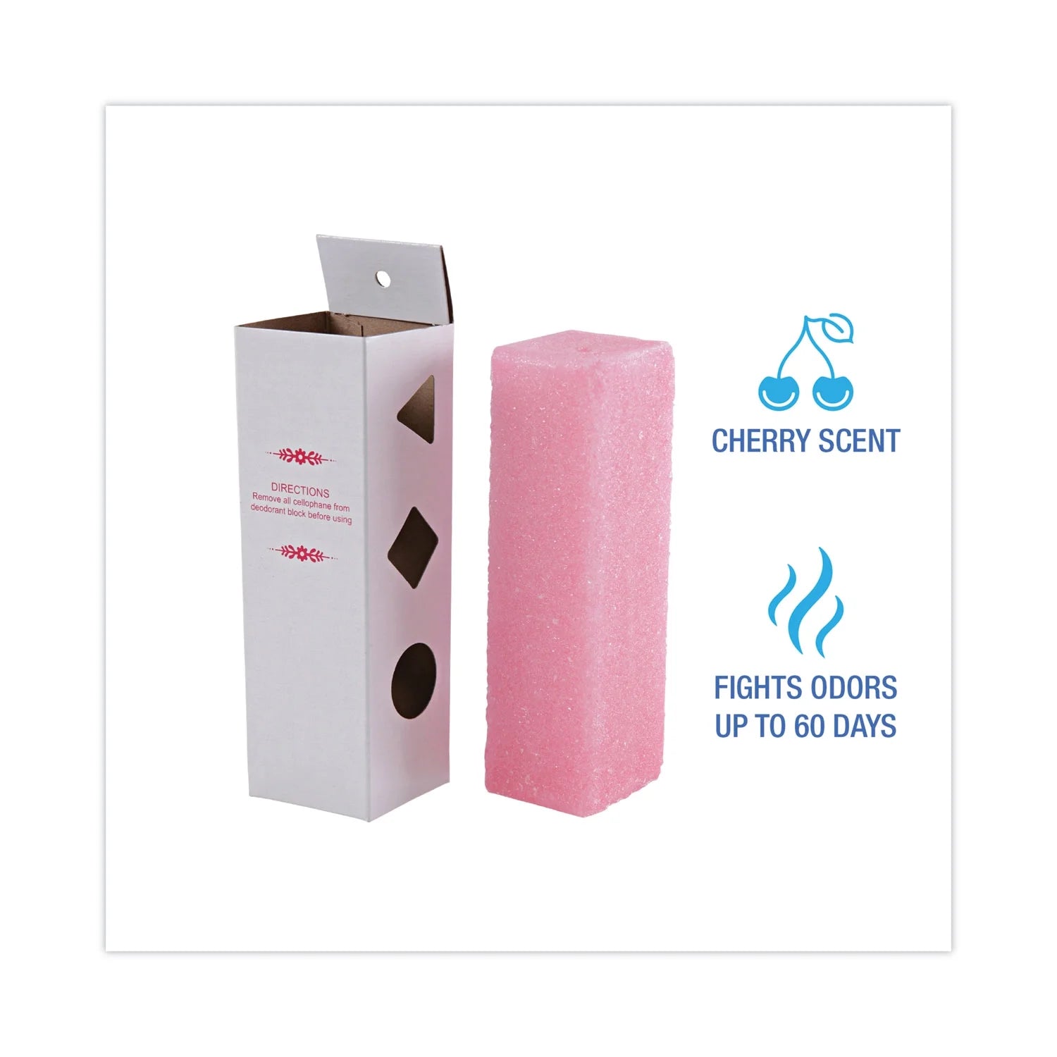 Boardwalk Deodorizing Para Wall Blocks, 24 oz, Pink, Cherry, 6/Box - View 3