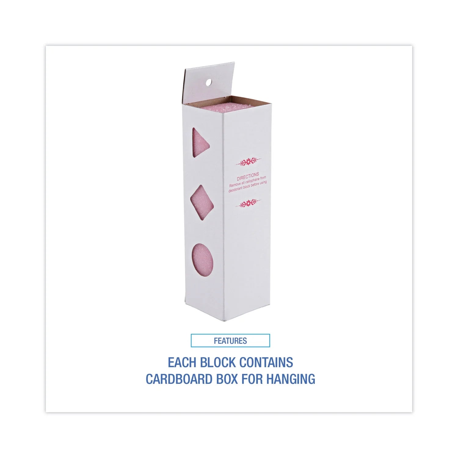 Boardwalk Deodorizing Para Wall Blocks, 24 oz, Pink, Cherry, 6/Box - View 4