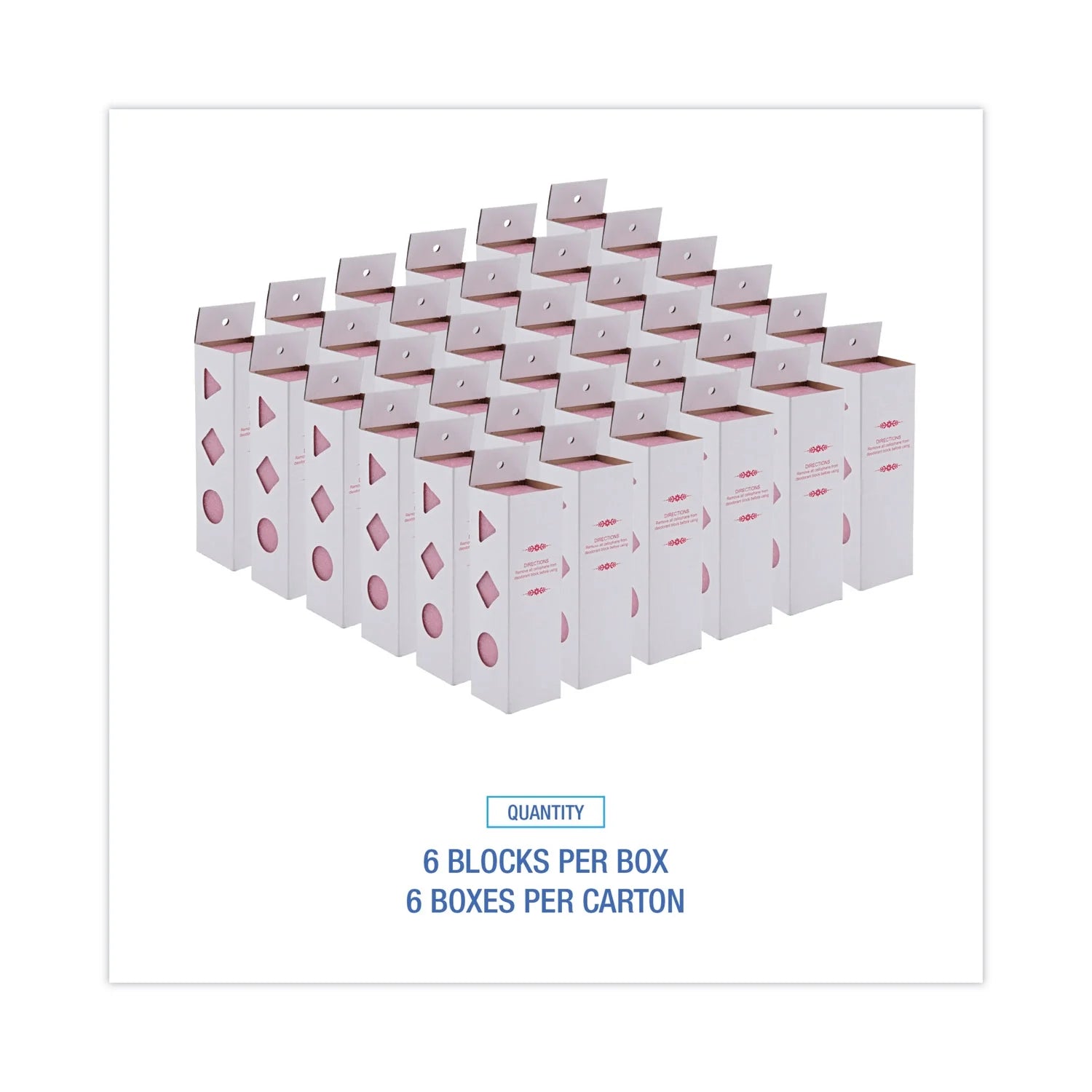 Boardwalk Deodorizing Para Wall Blocks, 24 oz, Pink, Cherry, 6/Box - View 5