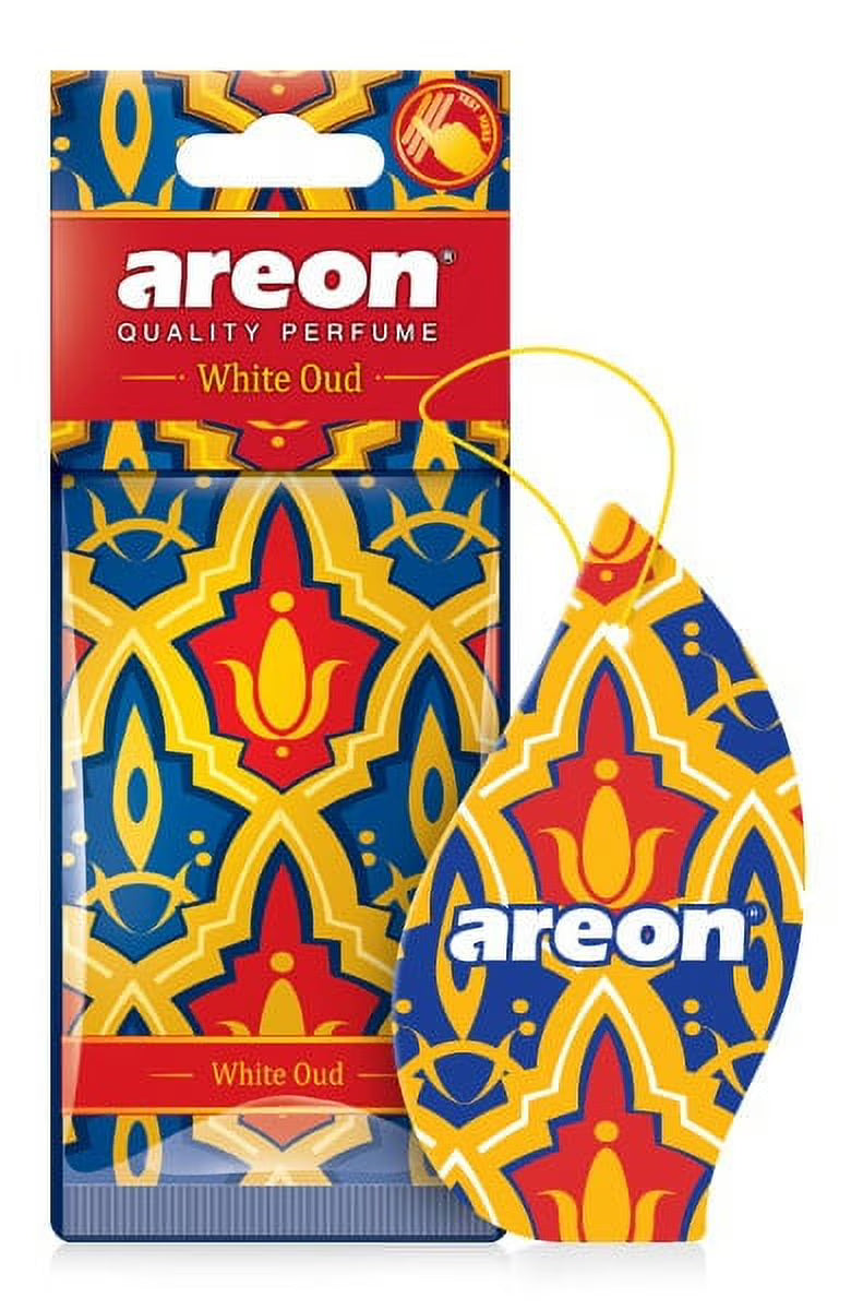 AREON Orient Car Air Freshener I Oriental Perfume Hanging 2D I White Oud Scent
