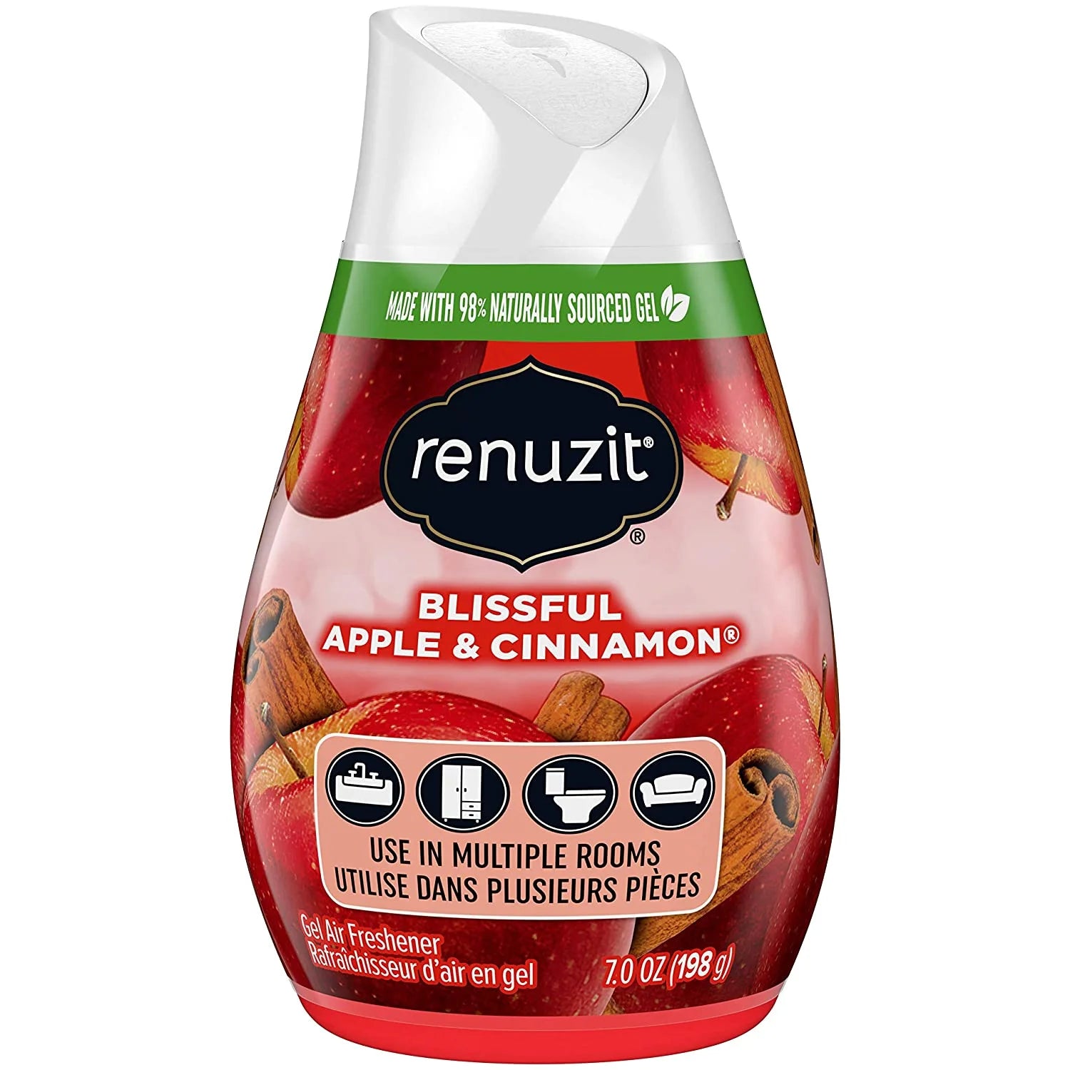 Renuzit - 1717587 Blissful Apple & Cinnamon Adjustable Gel Air Freshener, 7oz - View 2