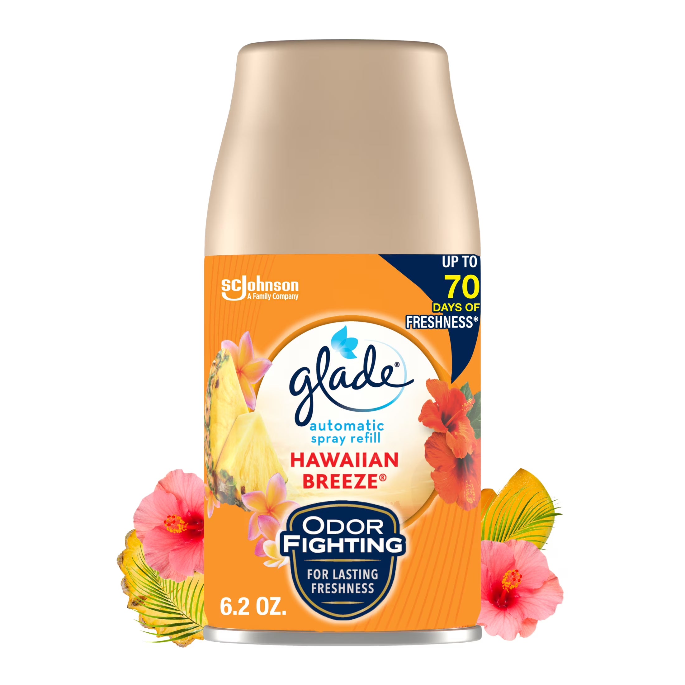 Glade Automatic Spray Refill 1 Count, Hawaiian Breeze, 6.2 oz. Total, Air