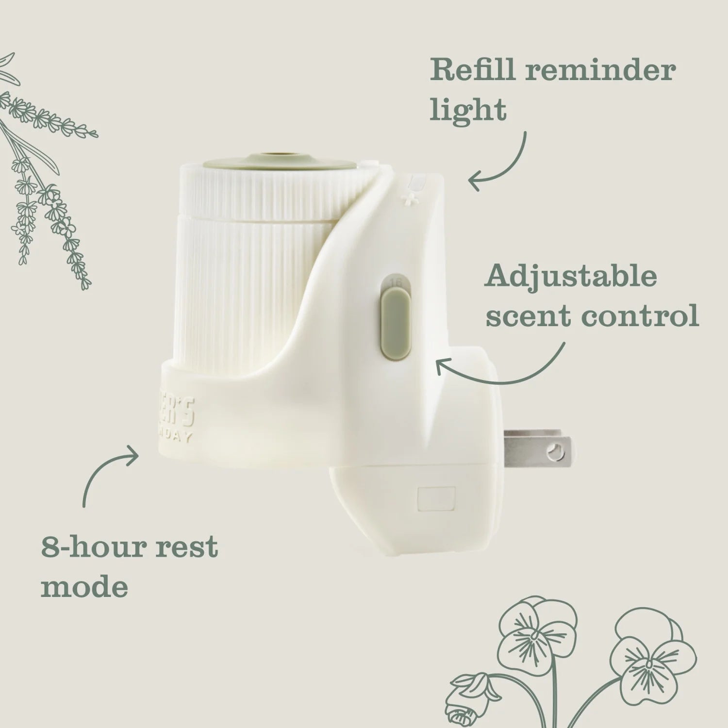 Mrs. Meyer's Clean Day Premium Scented Oil Plug-In, Diffuser & Air Freshener - View 4