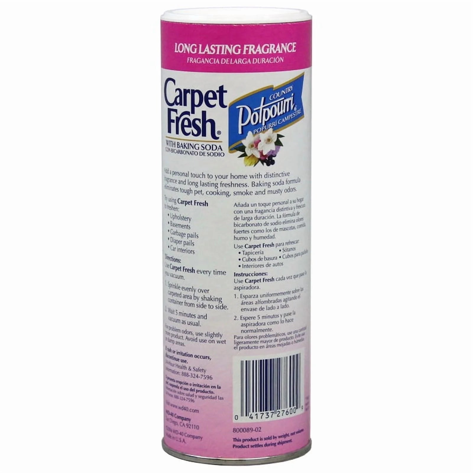 Carpet Fresh 276147 Rug and Room Deodorizer with Baking Soda, 14 oz. Country - View 3