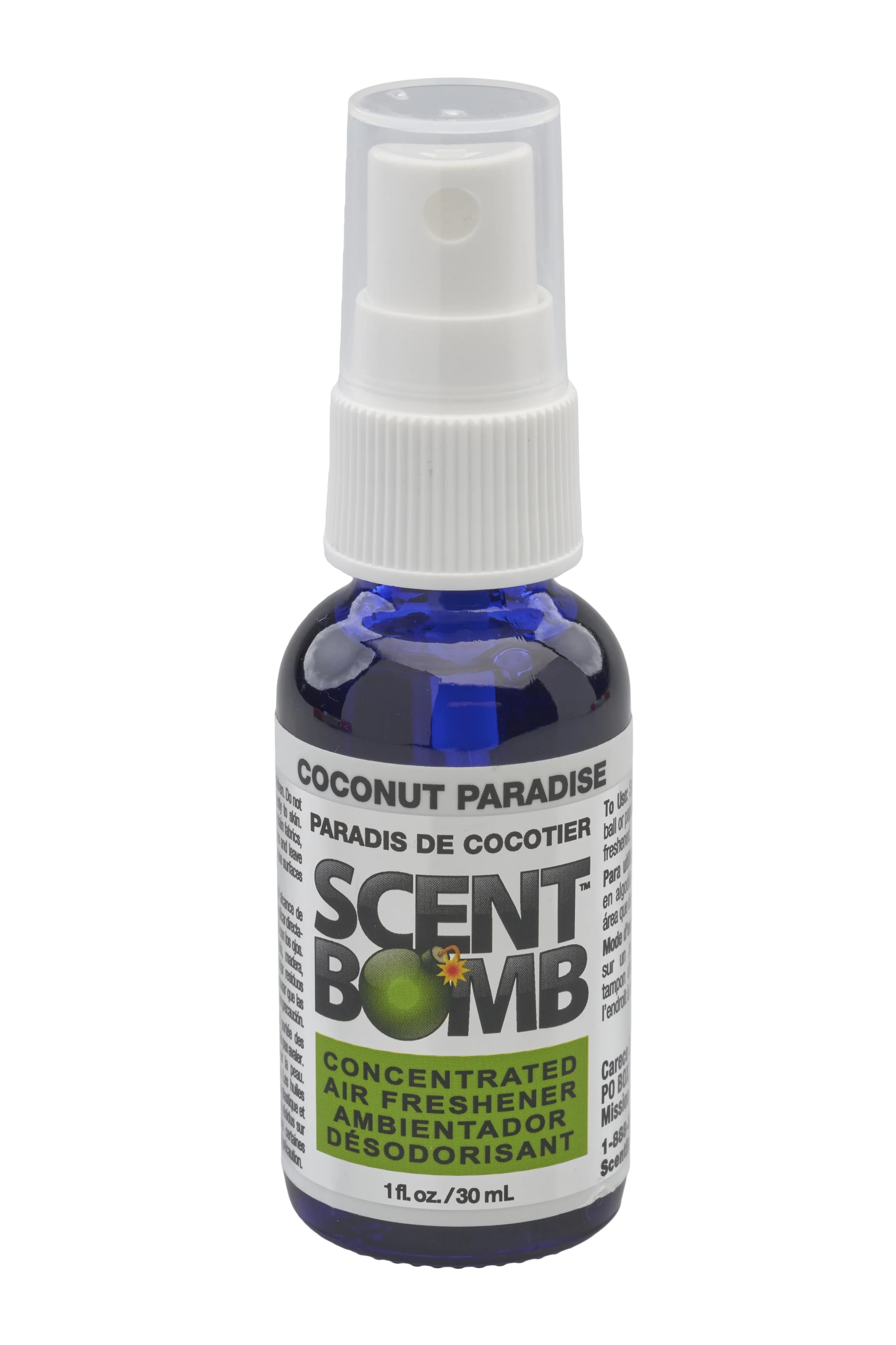 Scent Bomb Coconut Paradise Air Freshener Spray, 1 fl.oz., 4 Count Pack - View 4