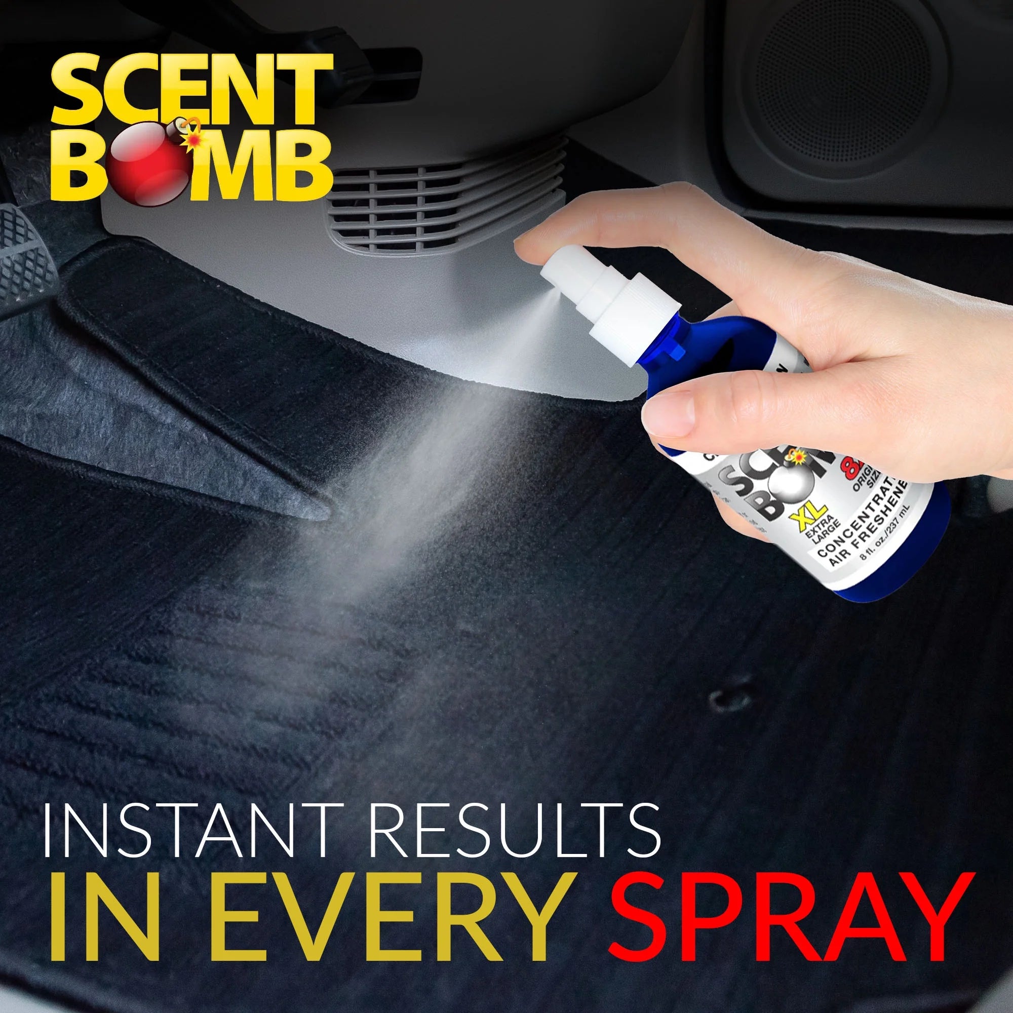Scent Bomb Clean Cotton Air Freshener 8 oz Spray, Long-Lasting Odor Eliminator - View 6