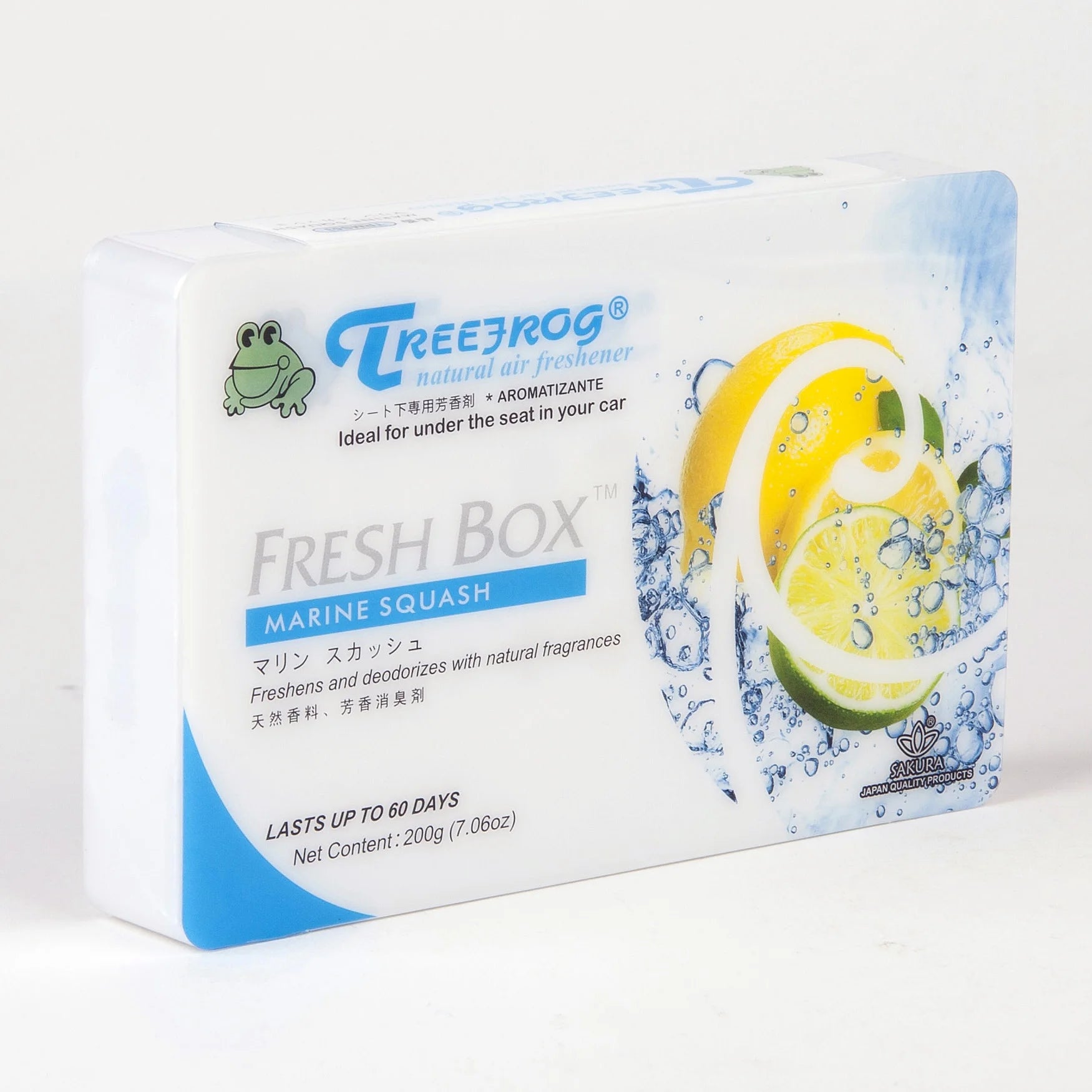 Tree Frog Natural Air Freshener 200g Jumbo Size Marine Squash Blue - View 2