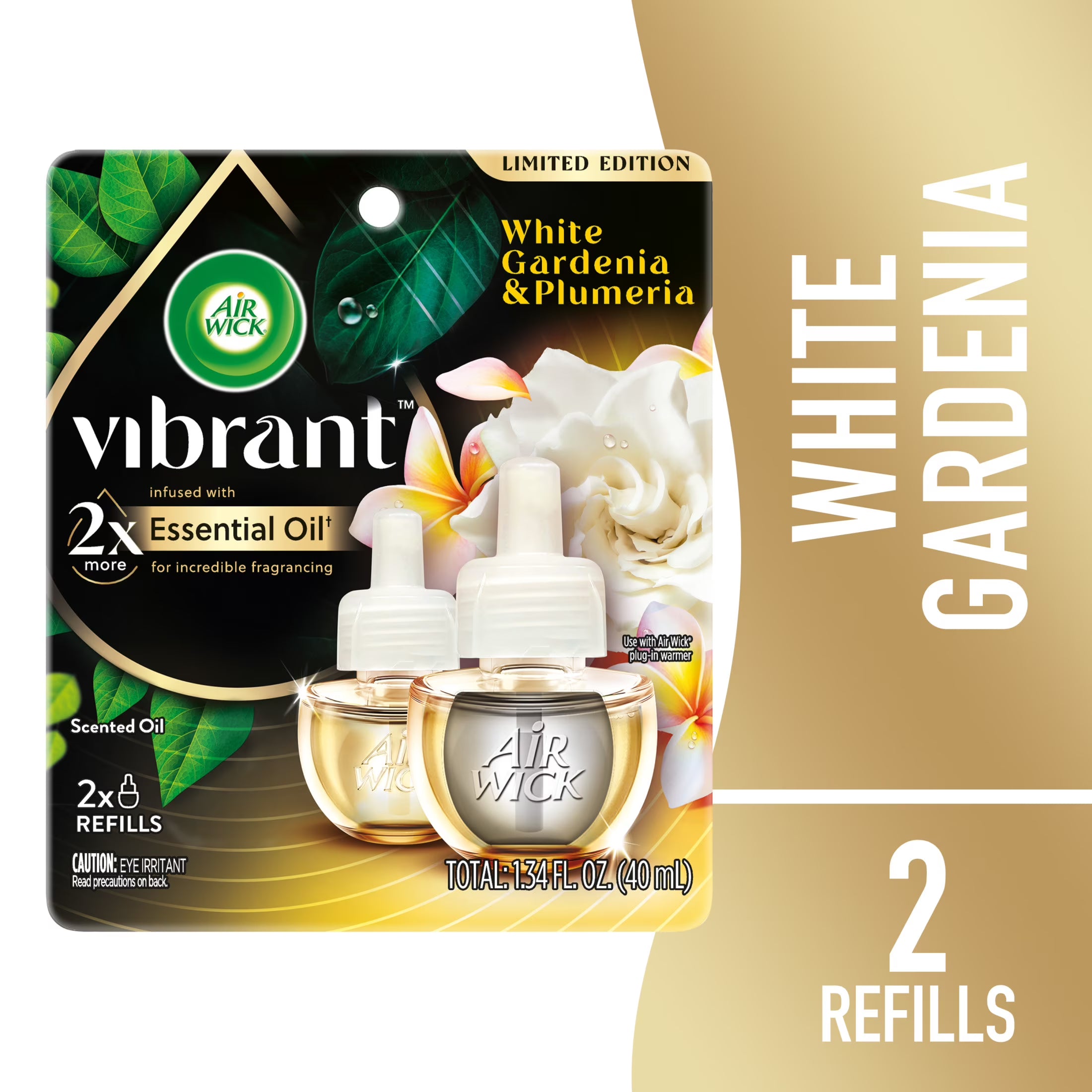 Air Wick Vibrant Plug-In Scented Oil Air Freshener Warmer Refills, White