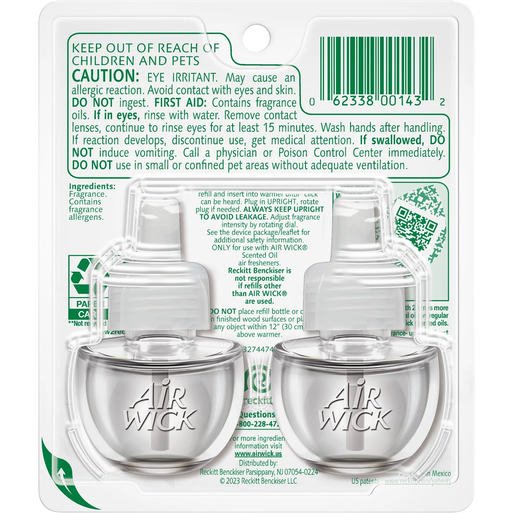 Air Wick Vibrant Plug-In Scented Oil Air Freshener Warmer Refills, White - View 4