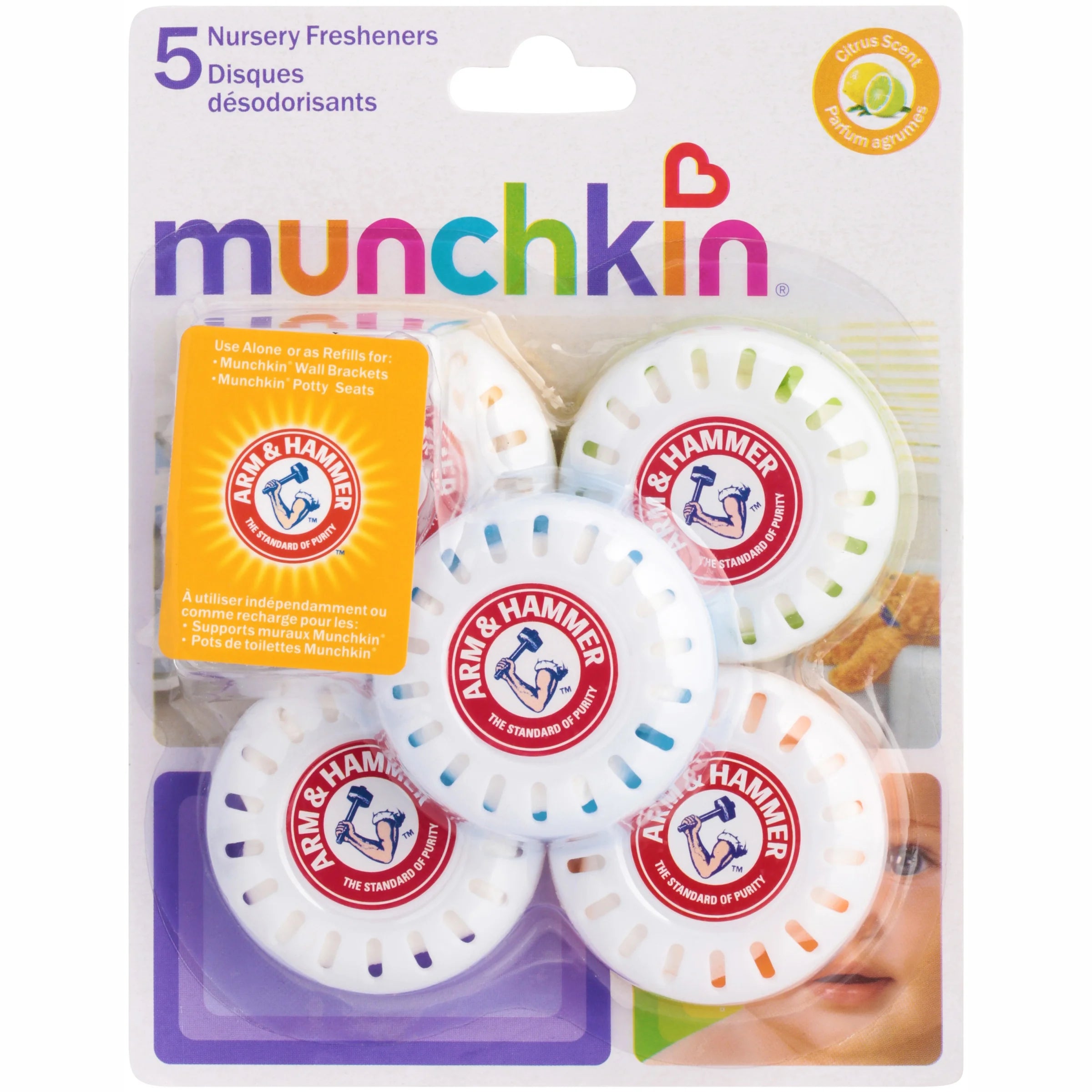 Munchkin Arm and Hammer Nursery Fresheners , 5 Count - View 3
