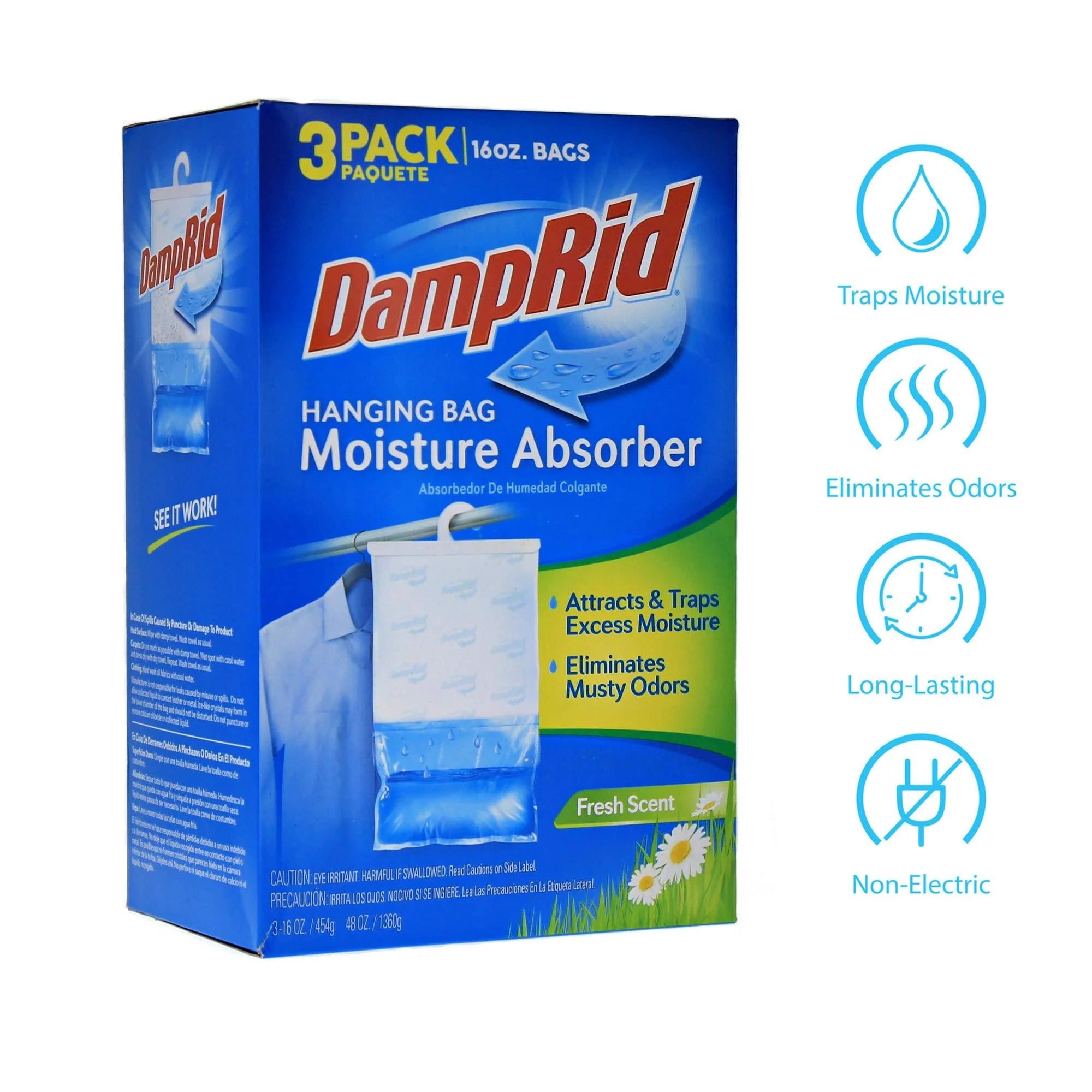 damprid hanging bag, fresh scent 16-ounce, 3-pack - View 4