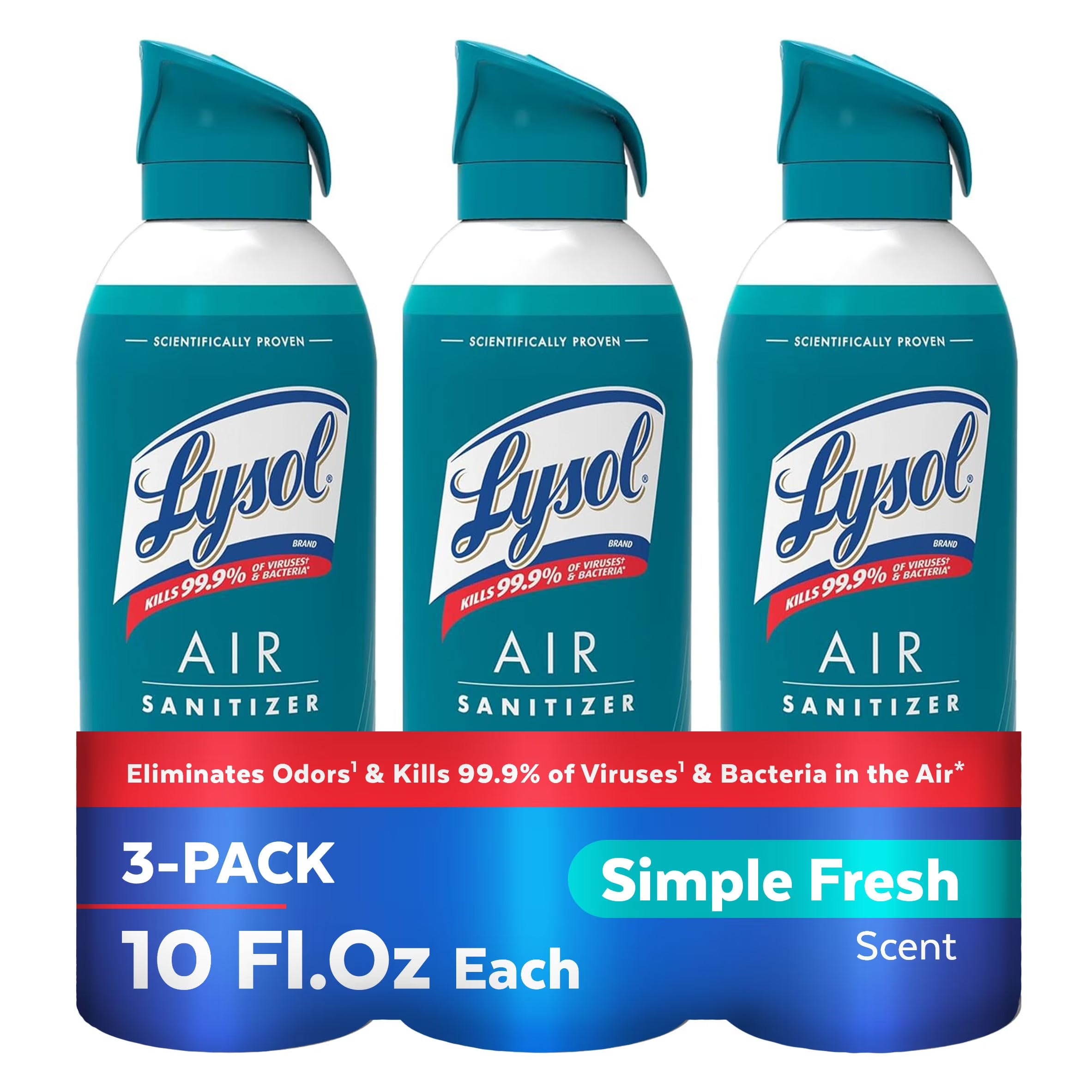 Lysol Air Sanitizer Spray + Odor Eliminator for Home & Office, Sanitizing Air