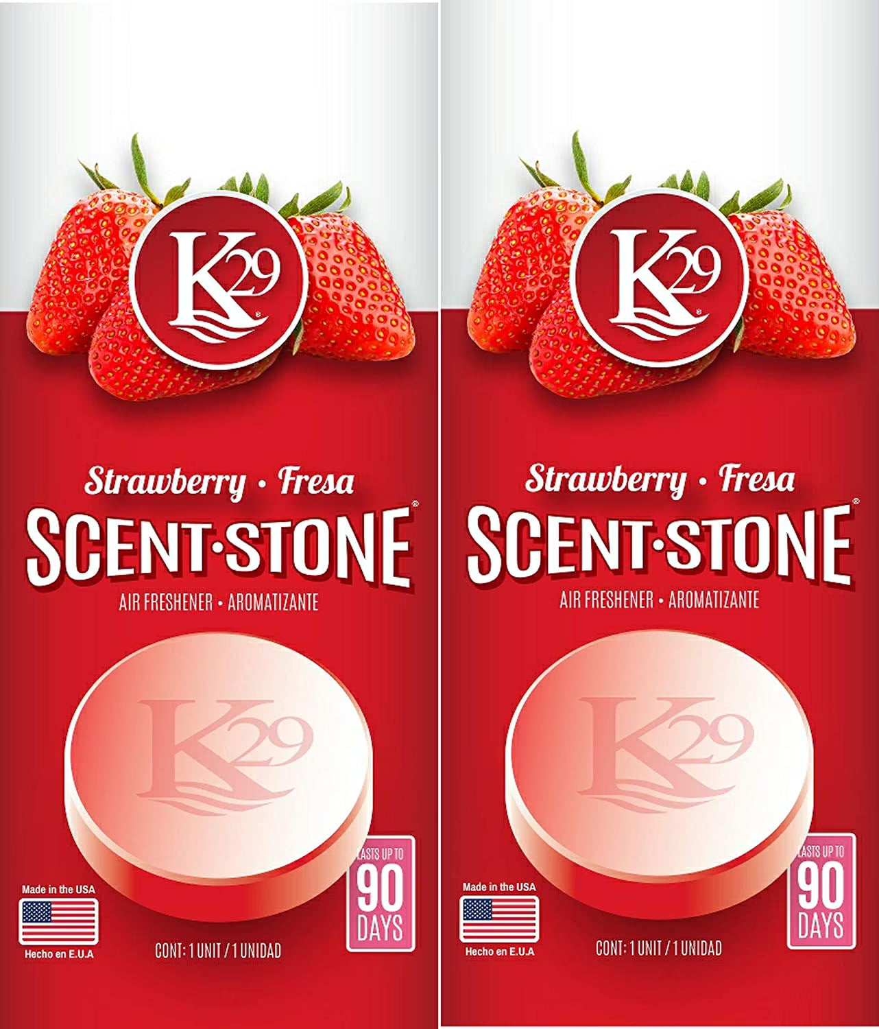 K29 Strawberry Stone Air Freshener, Environmentally Safe and Long-lasting