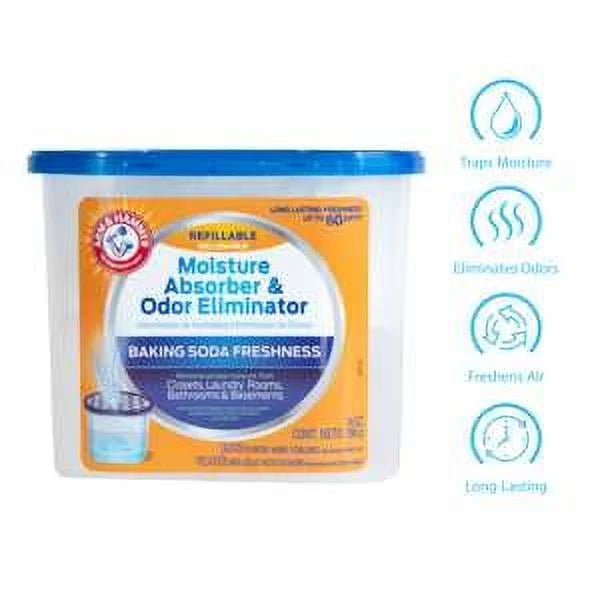 Arm & Hammer Fragrance Free Refillable Moisture Absorber, 14 oz. Tub - View 4