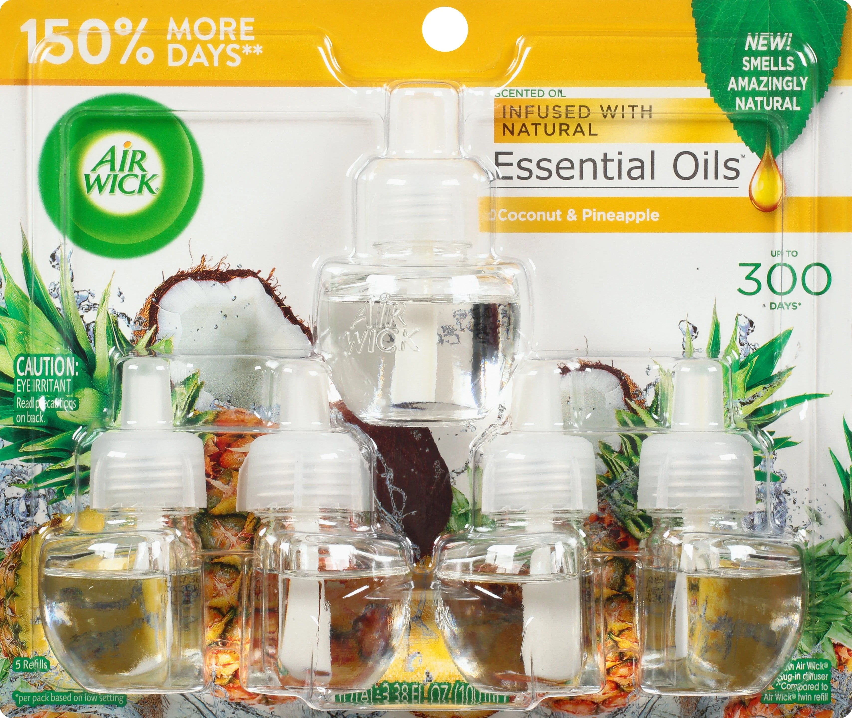 Air Wick Scented Oil Coconut & Pineapple 5CT Refill - View 2