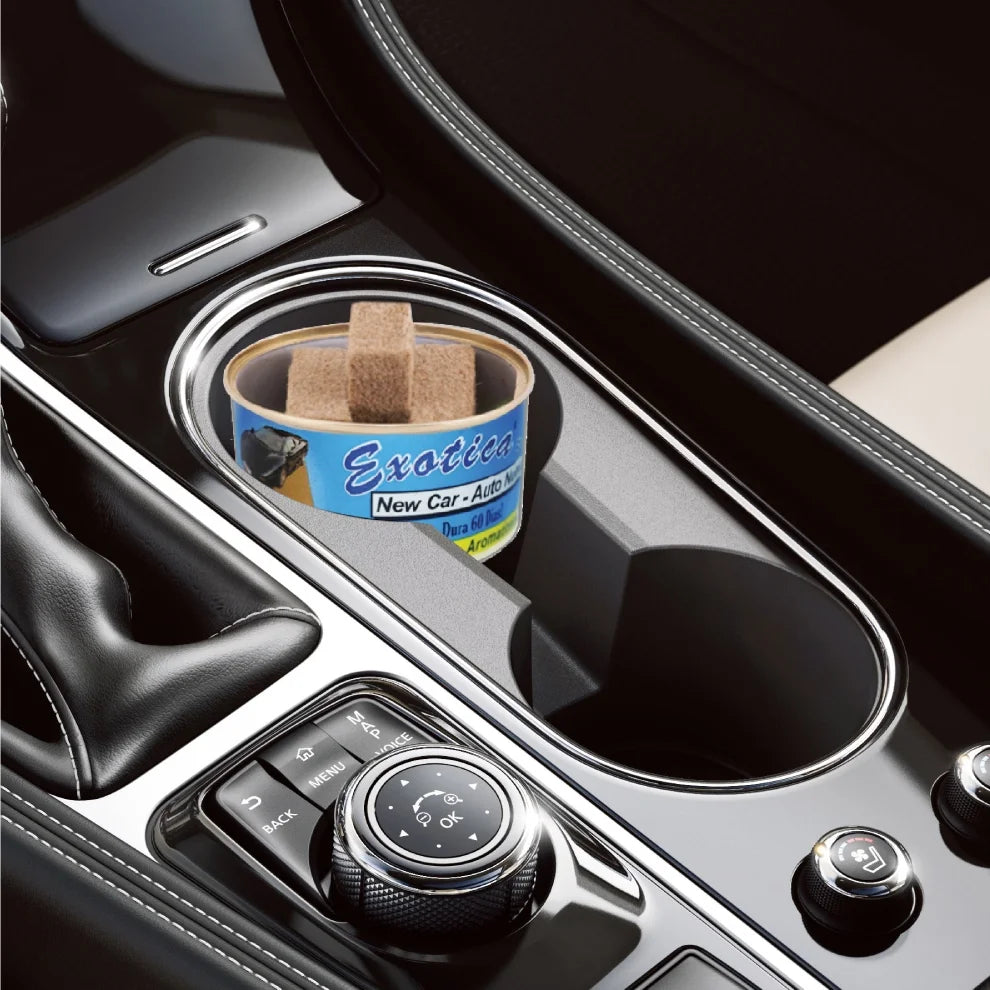 Exotica Car Air Freshener | Spill-proof Can | Organic | For Home & Auto | Long - View 3