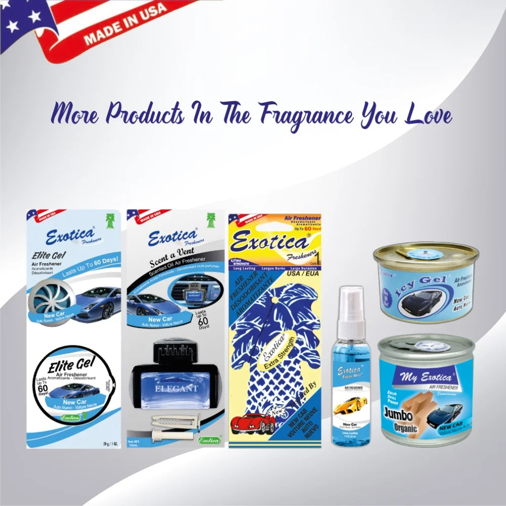 Exotica Car Air Freshener | Spill-proof Can | Organic | For Home & Auto | Long - View 4
