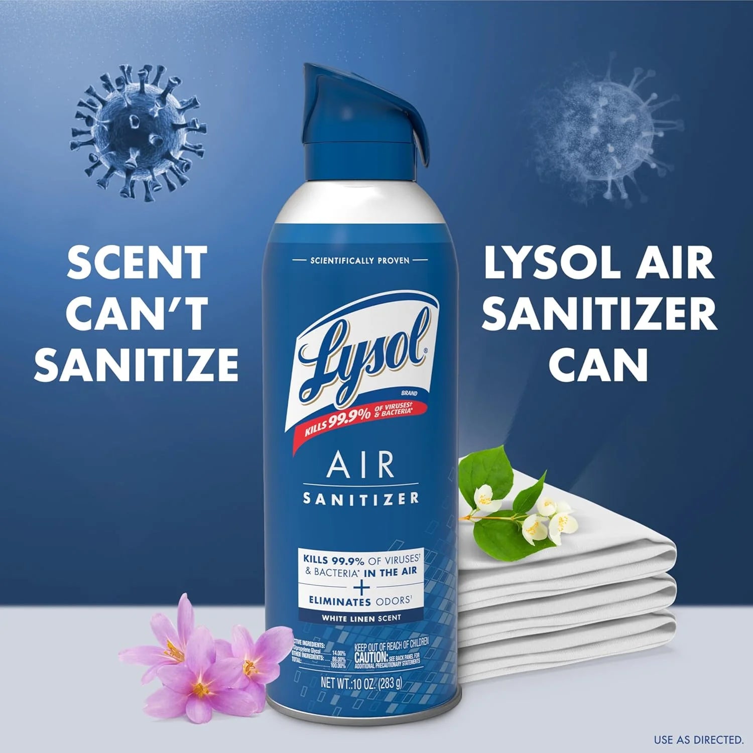 Lysol Air Sanitizer Spray with Odor Eliminator for Home & Office, Sanitizing - View 2
