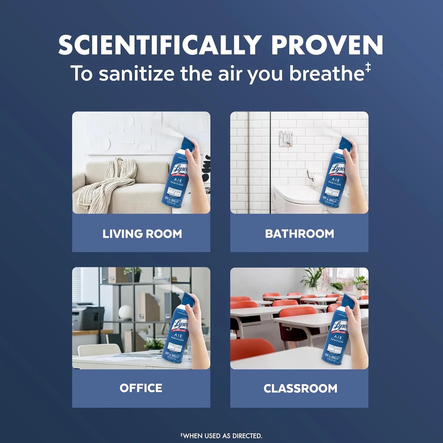 Lysol Air Sanitizer Spray with Odor Eliminator for Home & Office, Sanitizing - View 4
