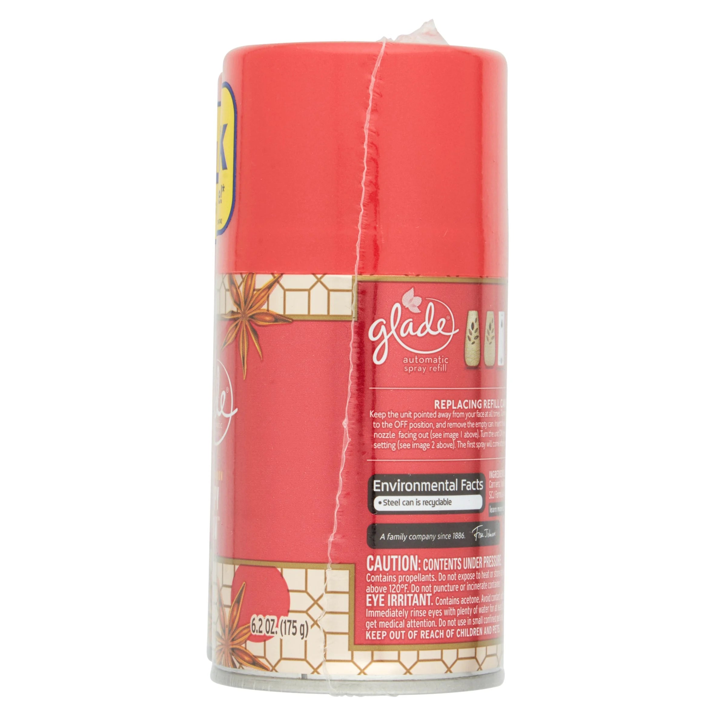 SC Johnson Glade Happy Glow Apple Cinnamon Automatic Spray Refill Value Pack, - View 5