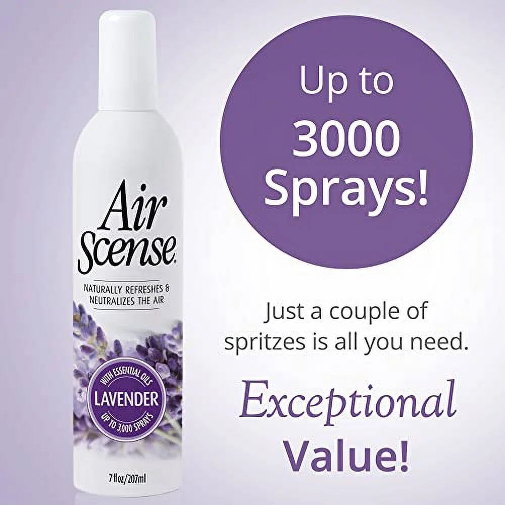 Air Scense Essential Oil Air Freshener, 7 oz + Spray & Go, 2 oz (Lavender - View 2