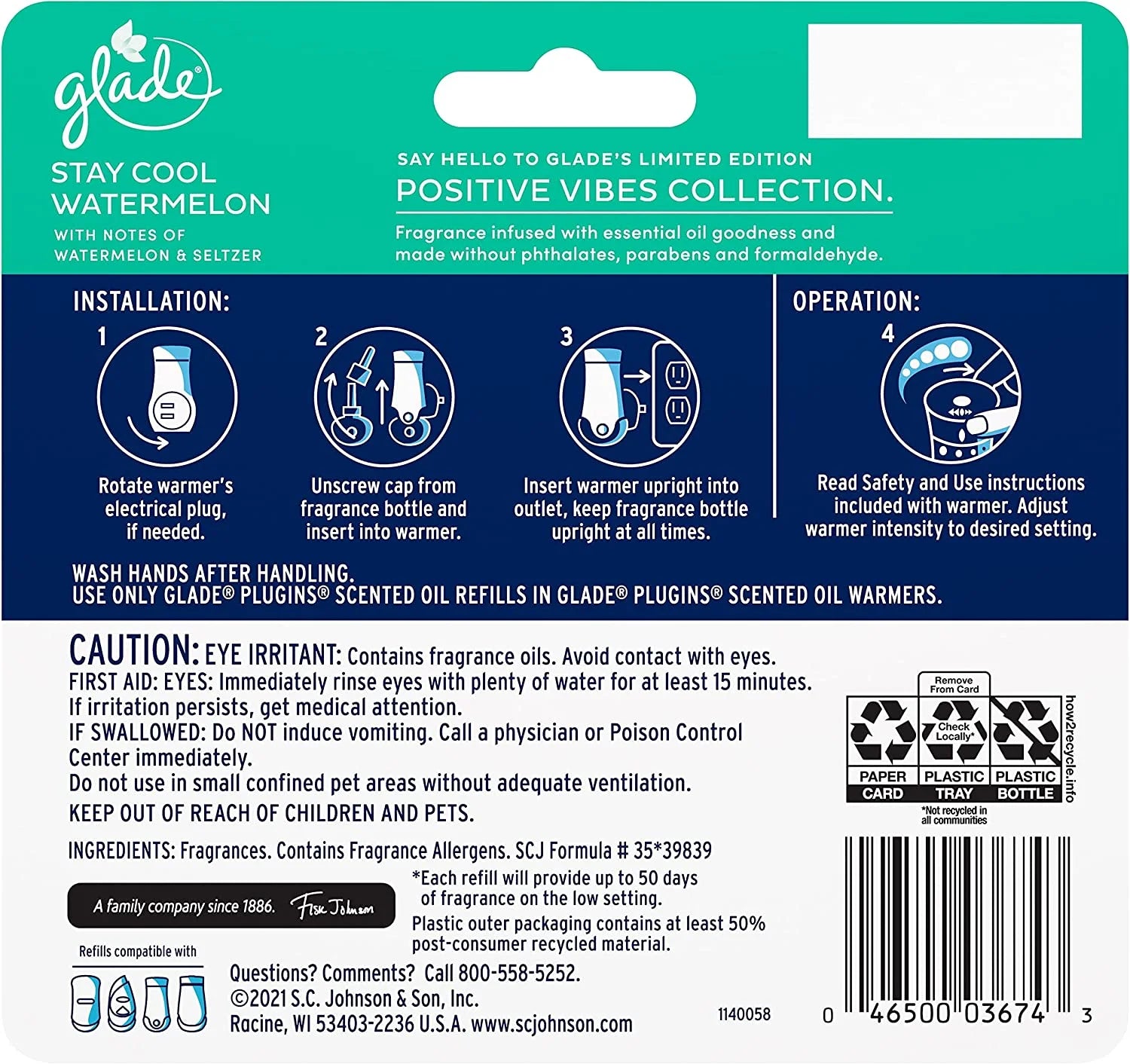 Glade Plugins Refills Air Freshener, Scented And Essential Oils For Home And - View 2