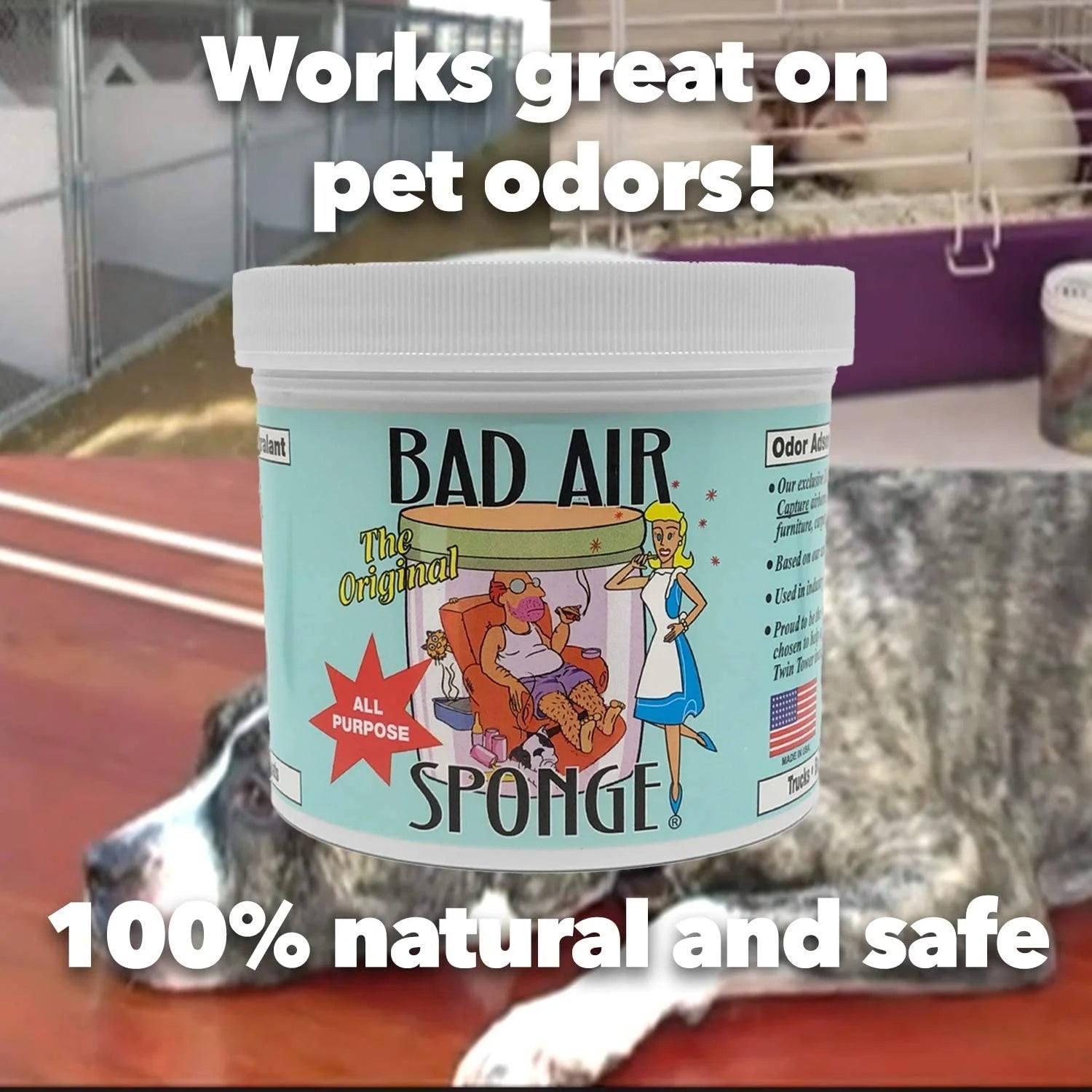 Original Bad Air Sponge Odor Absorber and Neutralizer, 14 oz, Pack of 5 - View 4