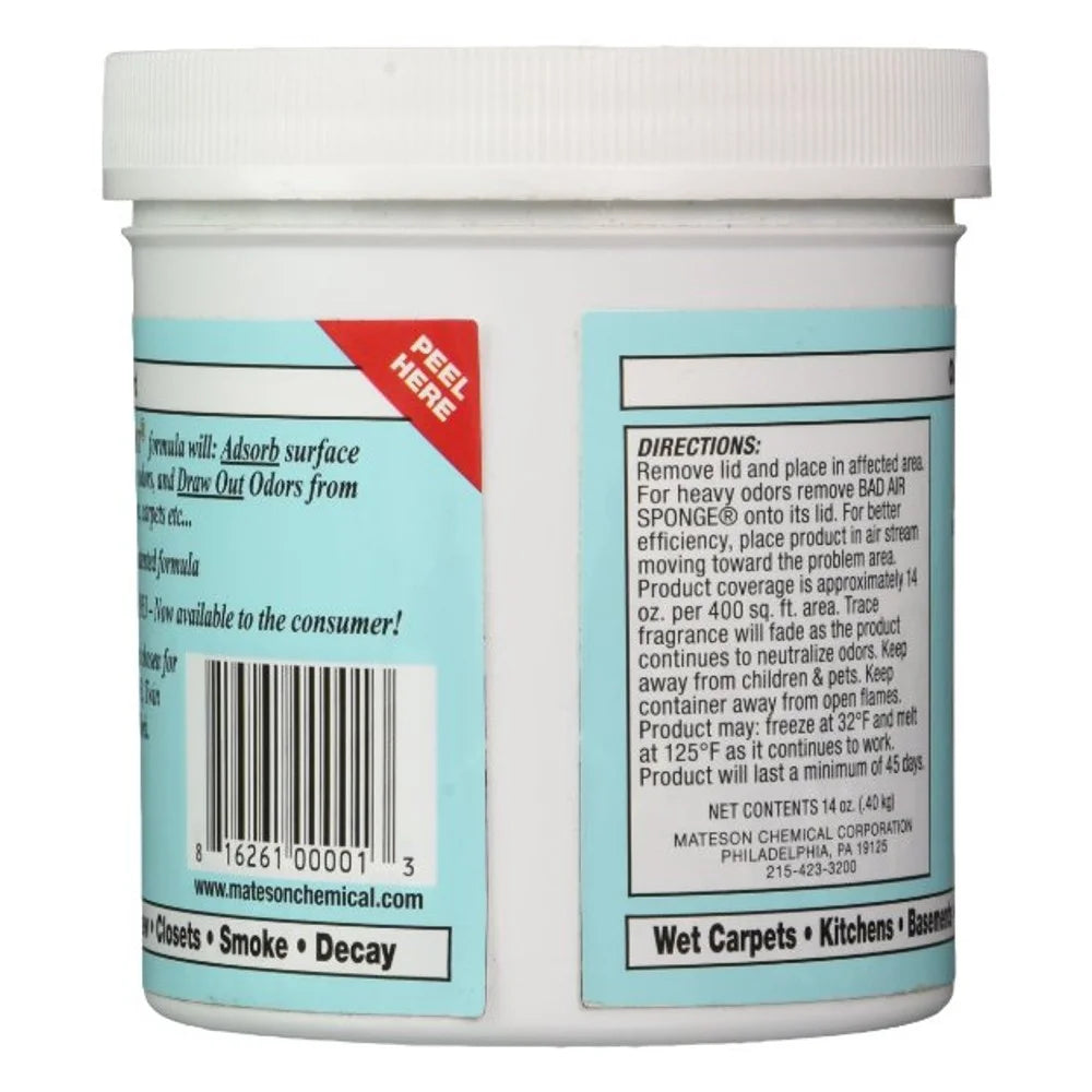 Original Bad Air Sponge Odor Absorber and Neutralizer, 14 oz, Pack of 5 - View 5