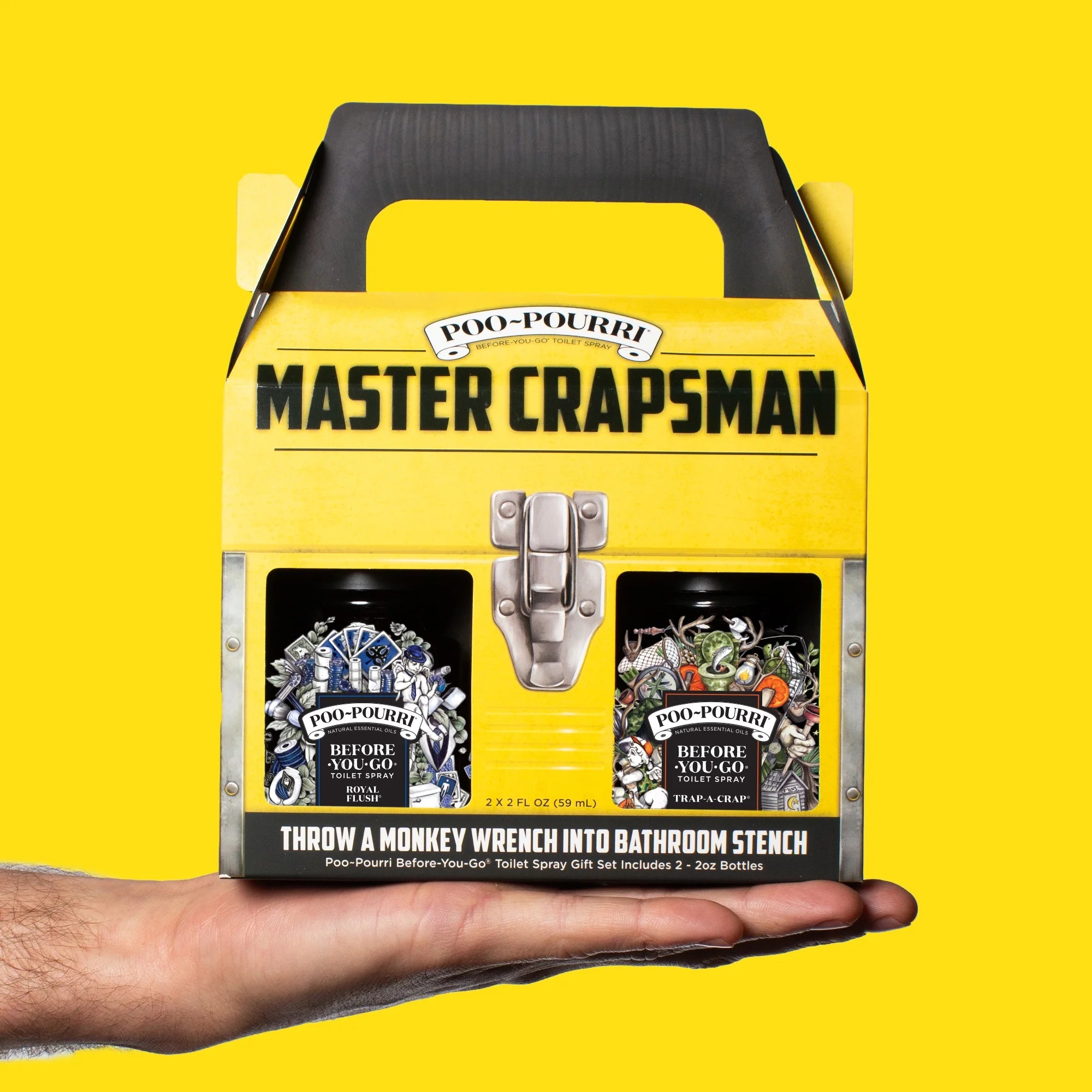 Poo-Pourri Toilet Spray, Master Crapsman Gift Set, Includes 2- 2oz Bottles - View 3
