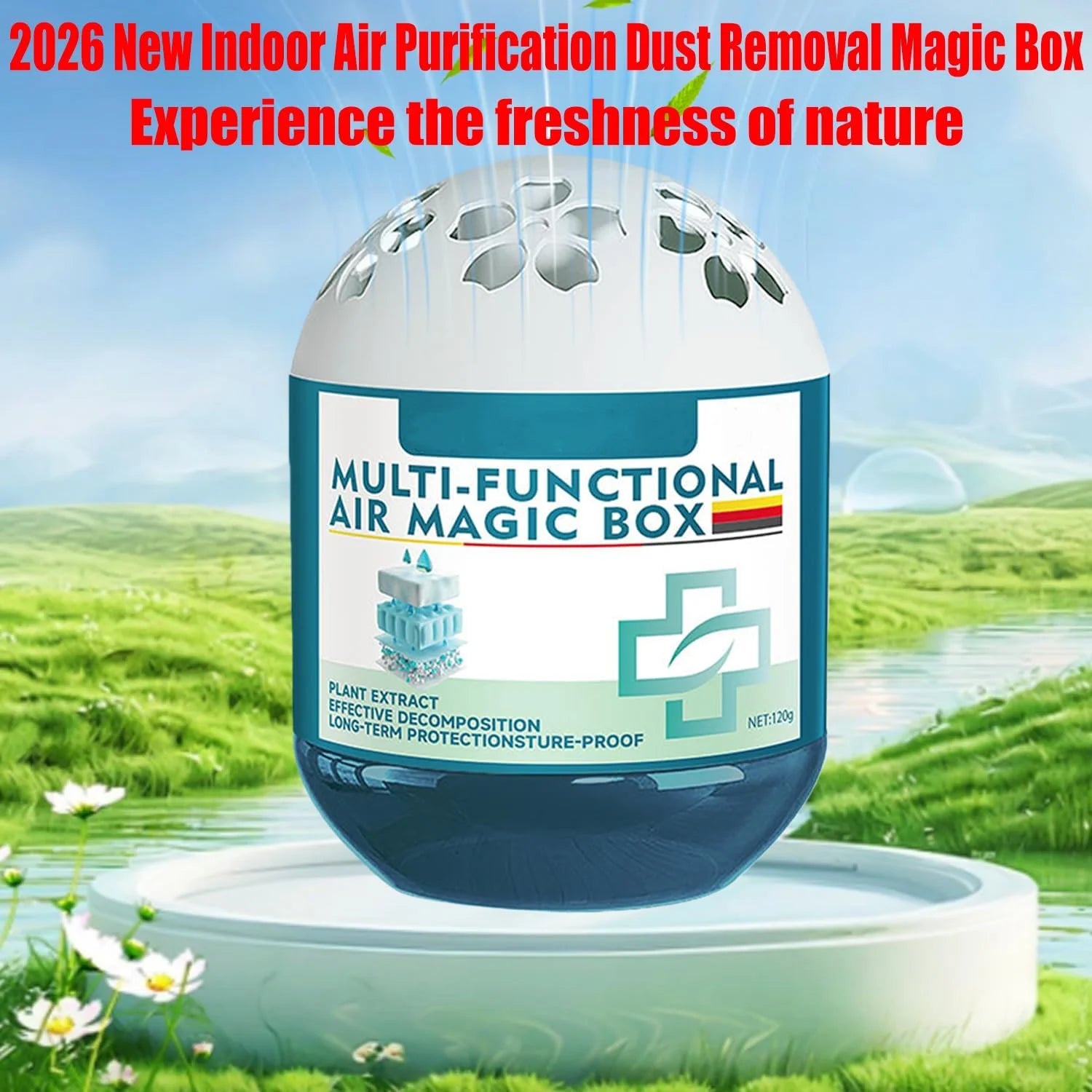Plant Extract Air Purifying Magic Box | Automatic Dust Removal & Freshener for - View 6
