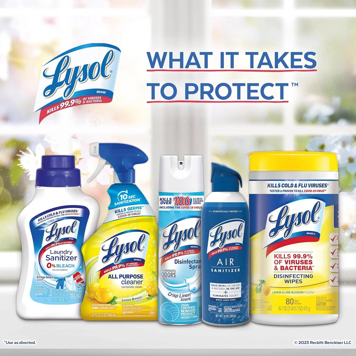 Lysol Air Sanitizer Spray, For Air Sanitization and Odor Elimination, White - View 6