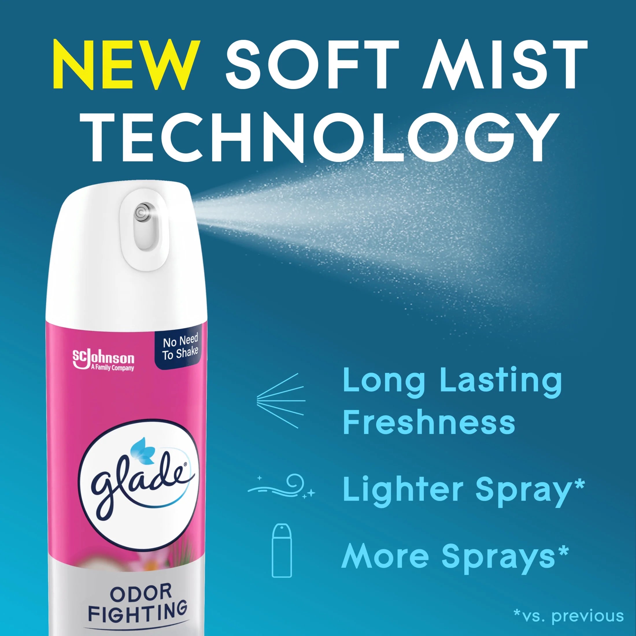 Glade Odor Fighting Fragrance Air Freshener Aerosol Spray Value Pack, Tropical - View 2