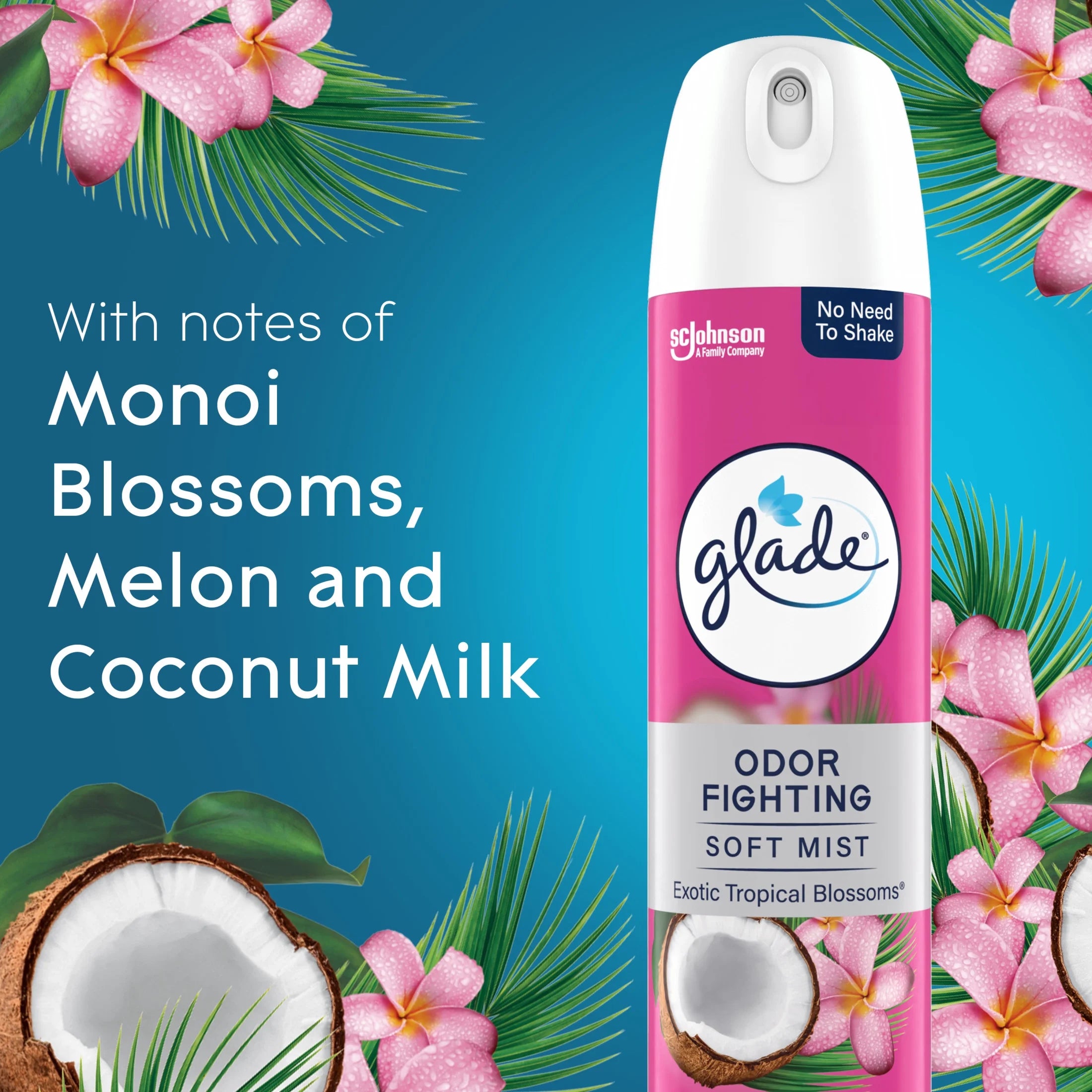 Glade Odor Fighting Fragrance Air Freshener Aerosol Spray Value Pack, Tropical - View 4